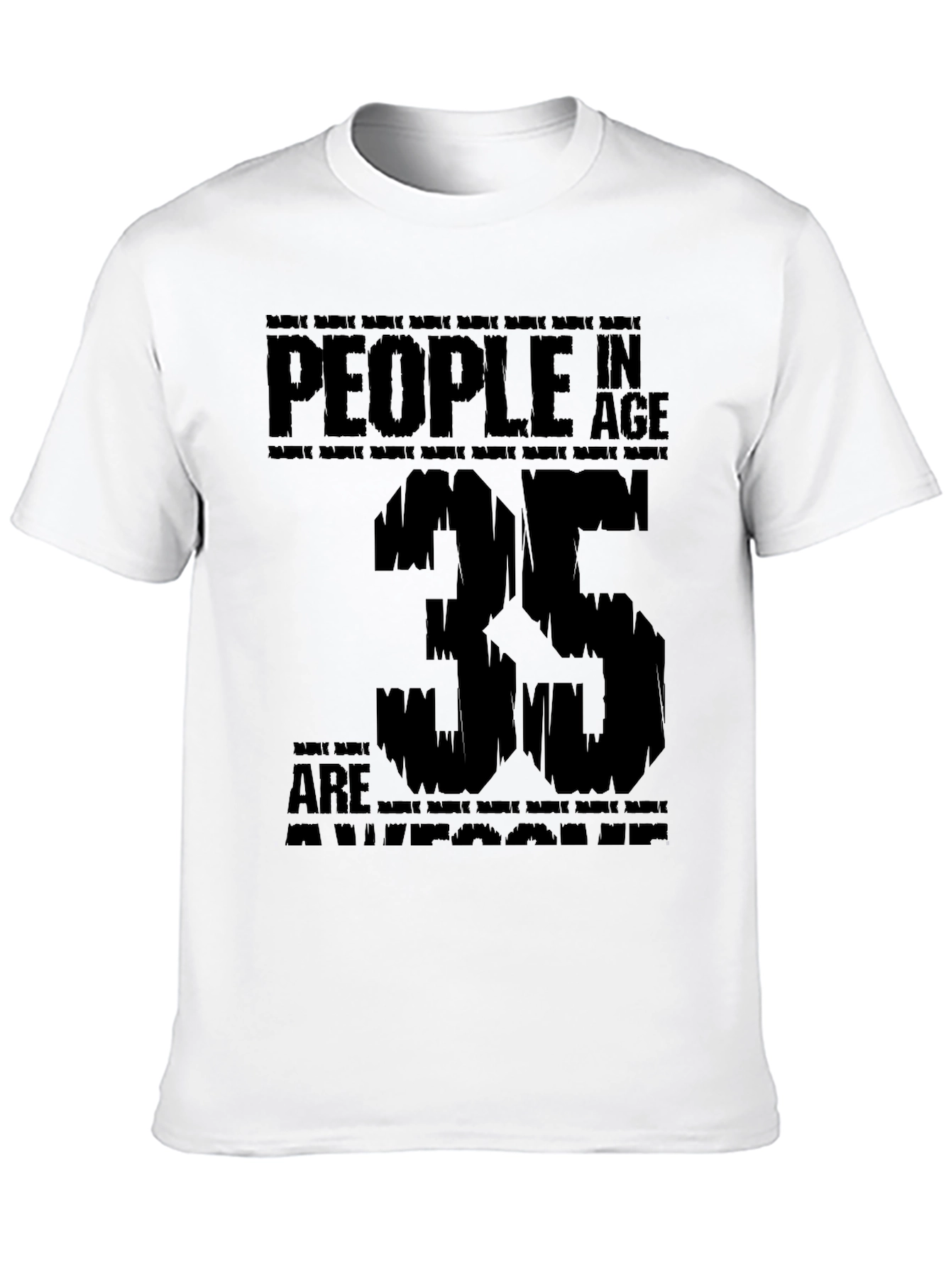 Awesome 35 Year Olds Black T-Shirt