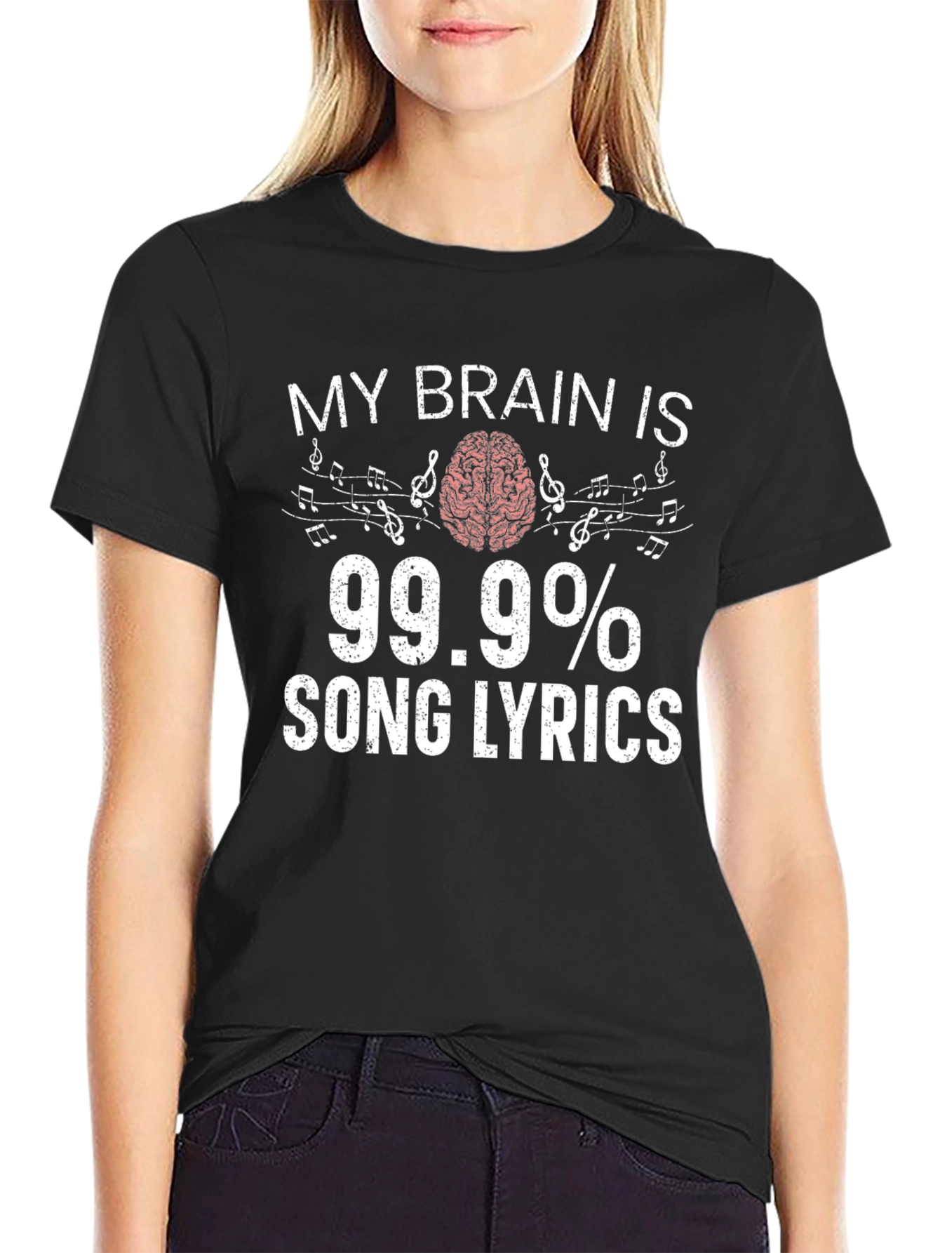 My Brain is 99.9% Song Lyrics Graphic Tee