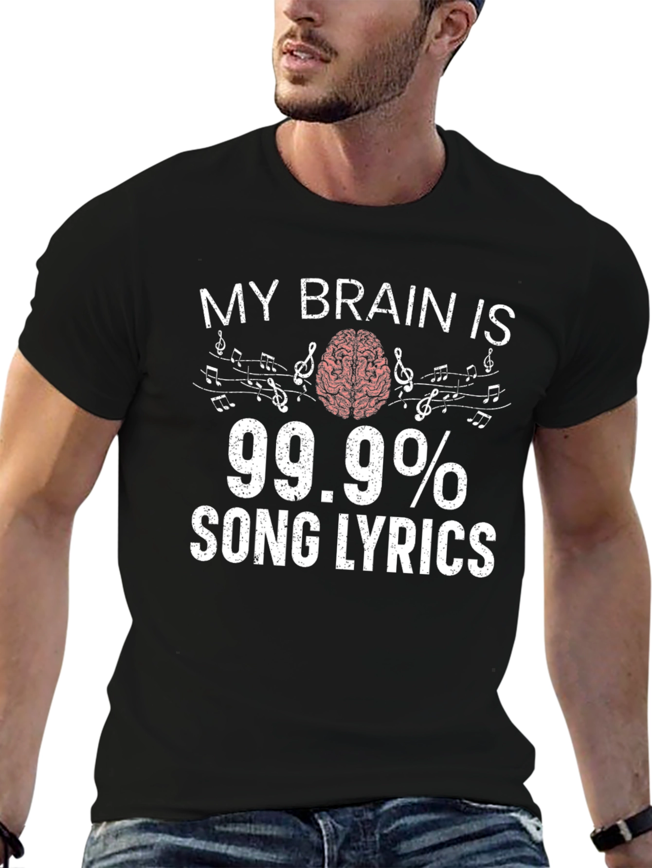 My Brain is 99.9% Song Lyrics Graphic Tee