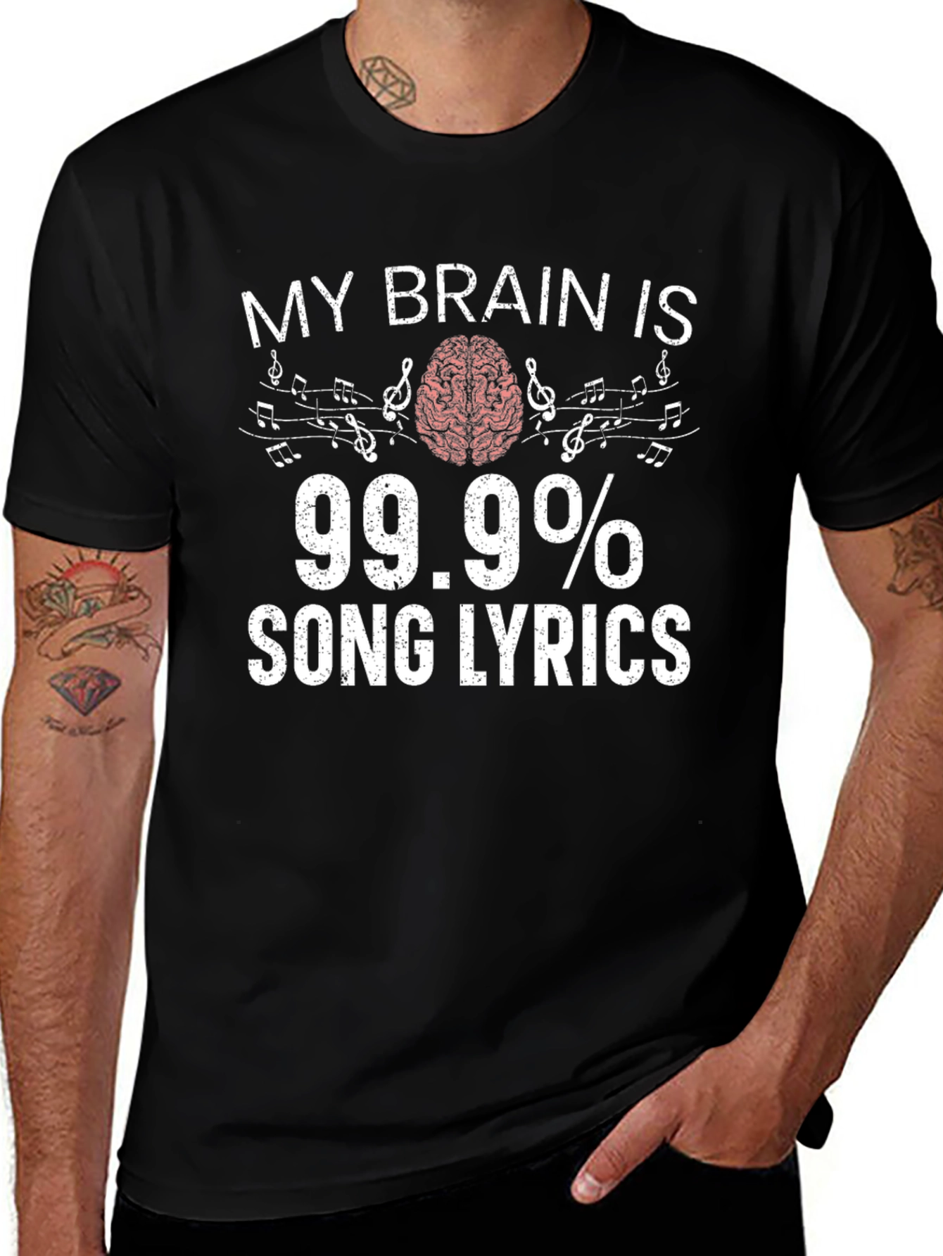 My Brain is 99.9% Song Lyrics Graphic Tee