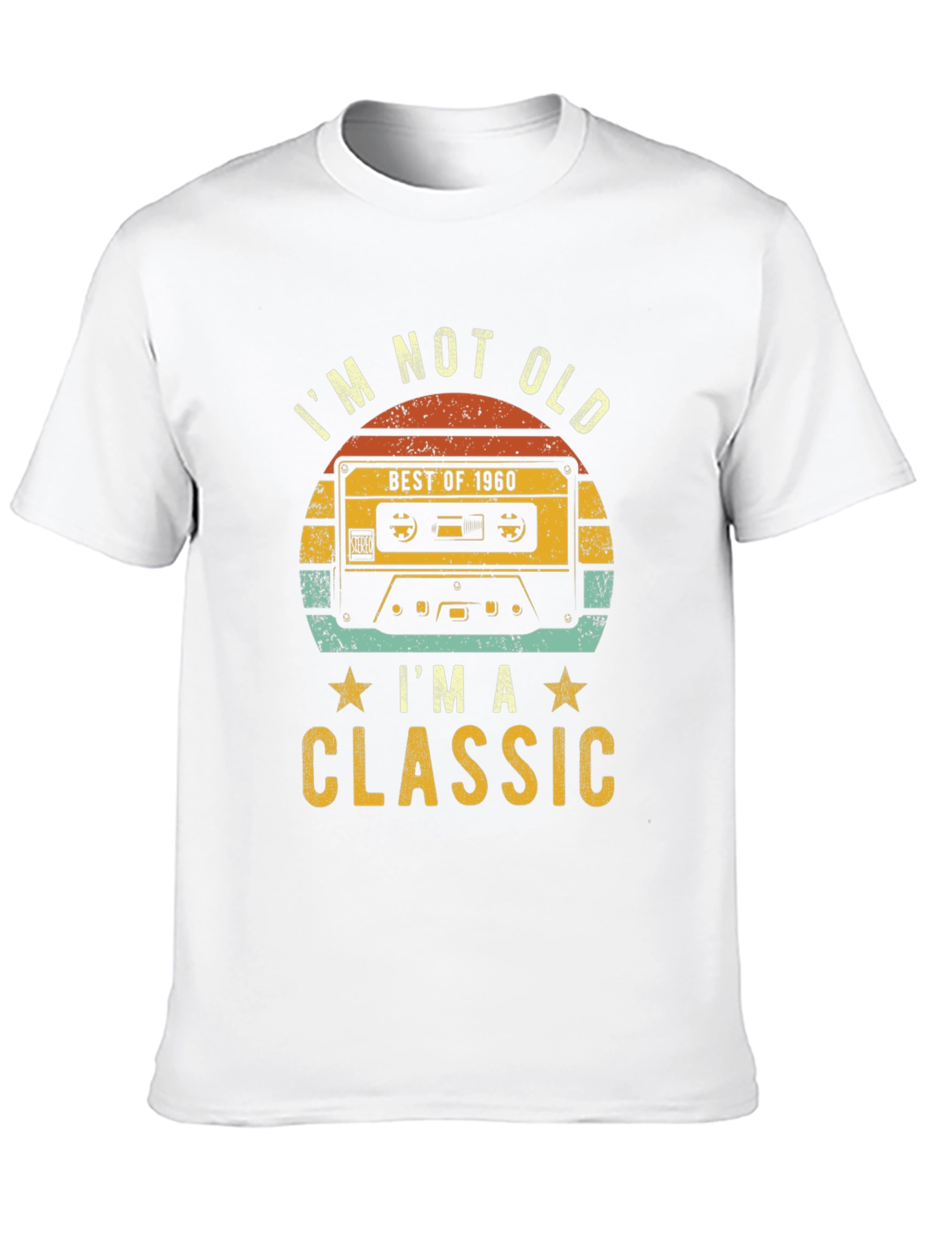 Retro 1960 Cassette Graphic T-Shirt