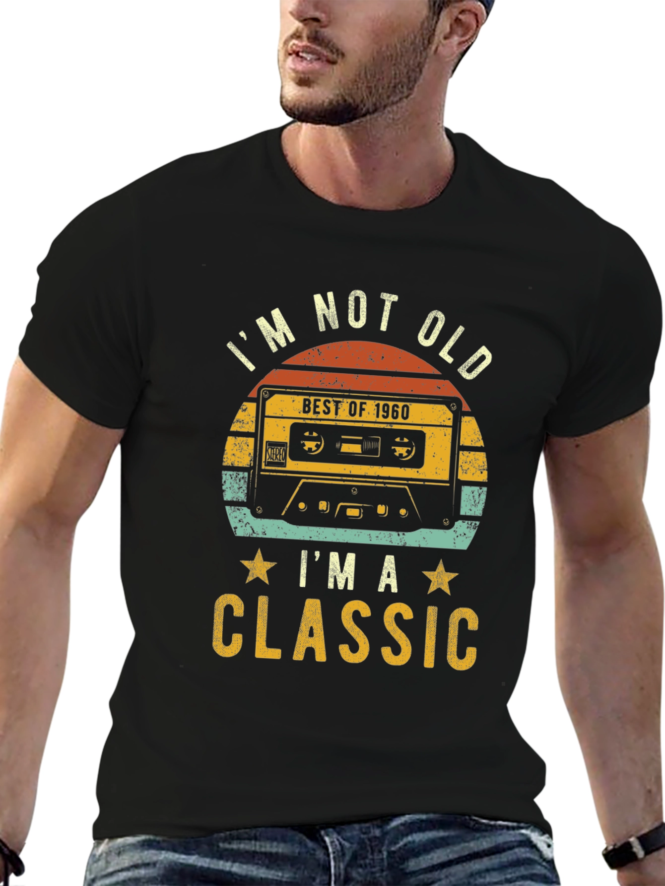 Retro 1960 Cassette Graphic T-Shirt