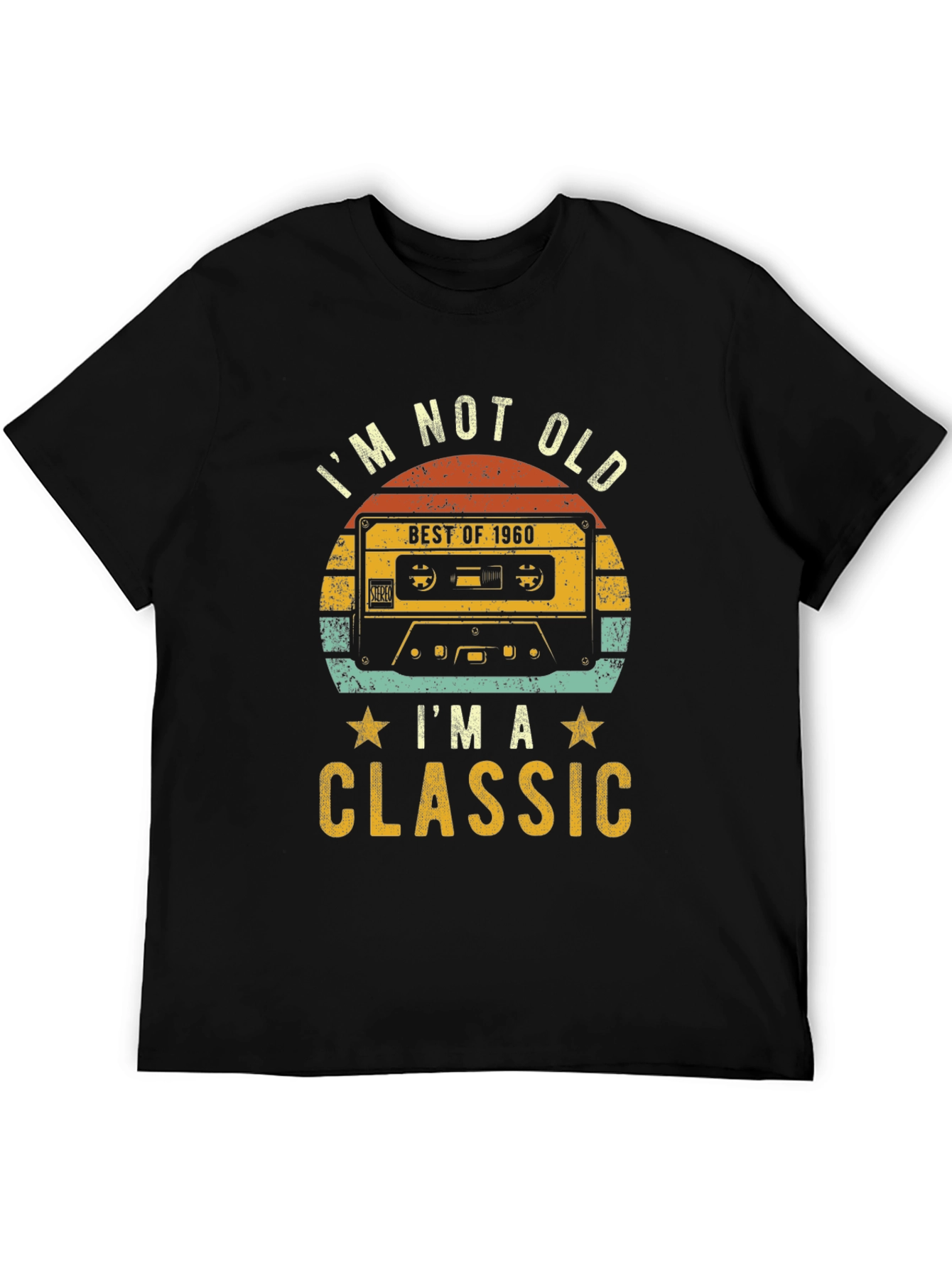Retro 1960 Cassette Graphic T-Shirt