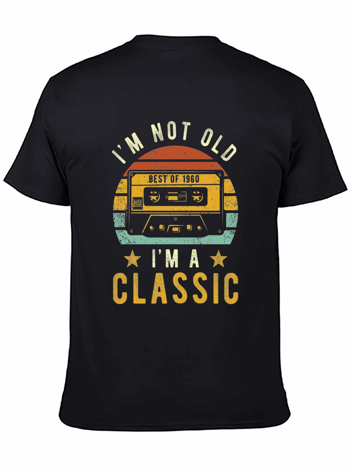 Retro 1960 Cassette Graphic T-Shirt