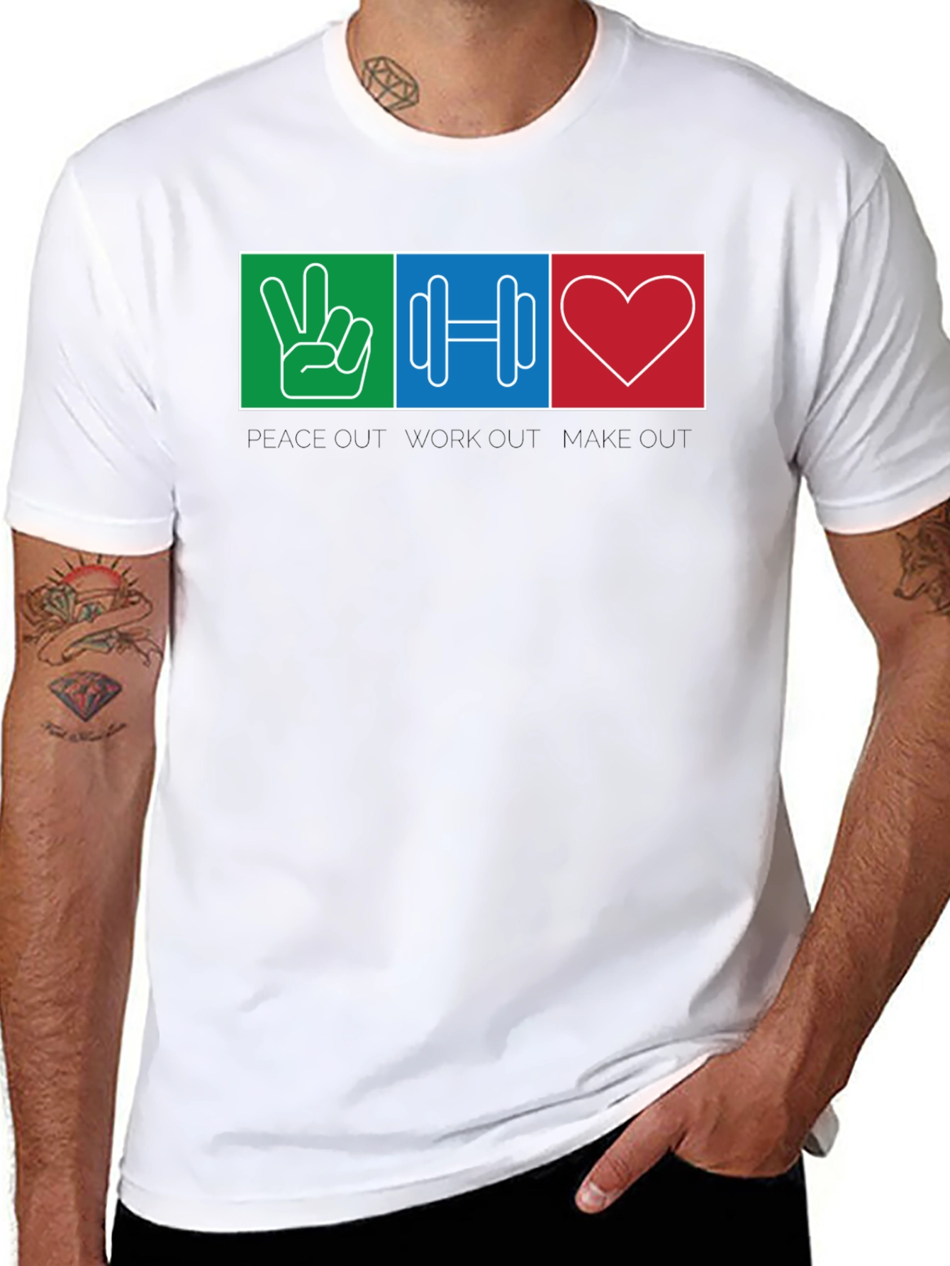 Peace Out Workout Make Out T-Shirt