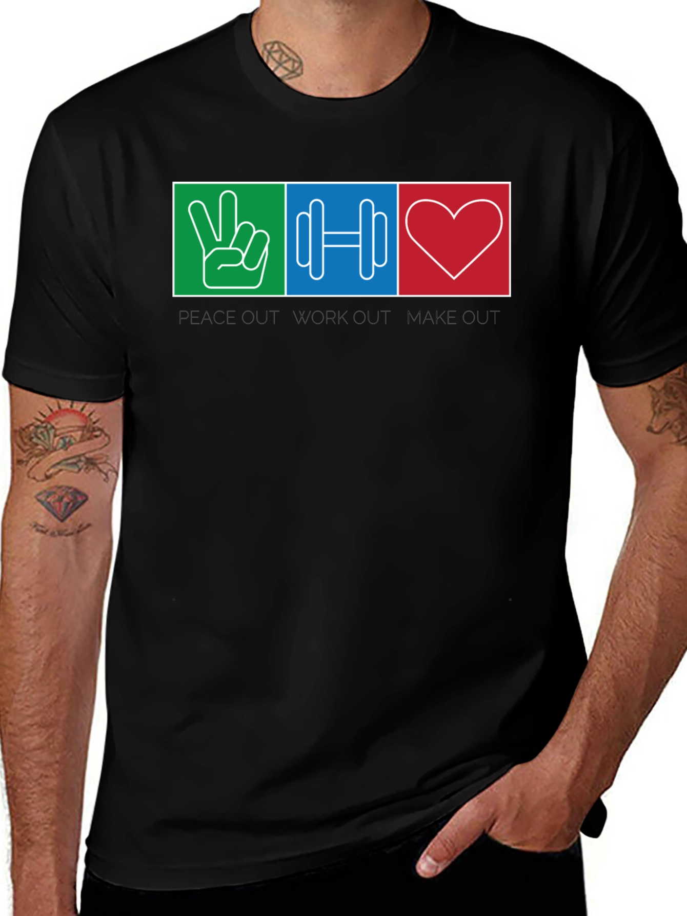 Peace Out Workout Make Out T-Shirt