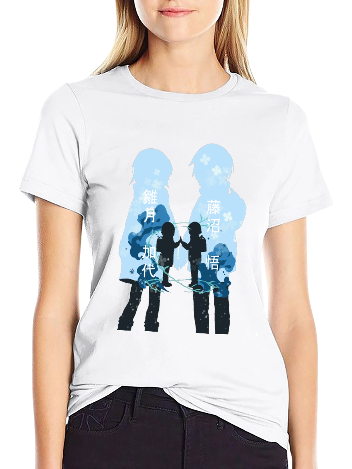 Anime Silhouette T-Shirt - Stylish Graphic Tee