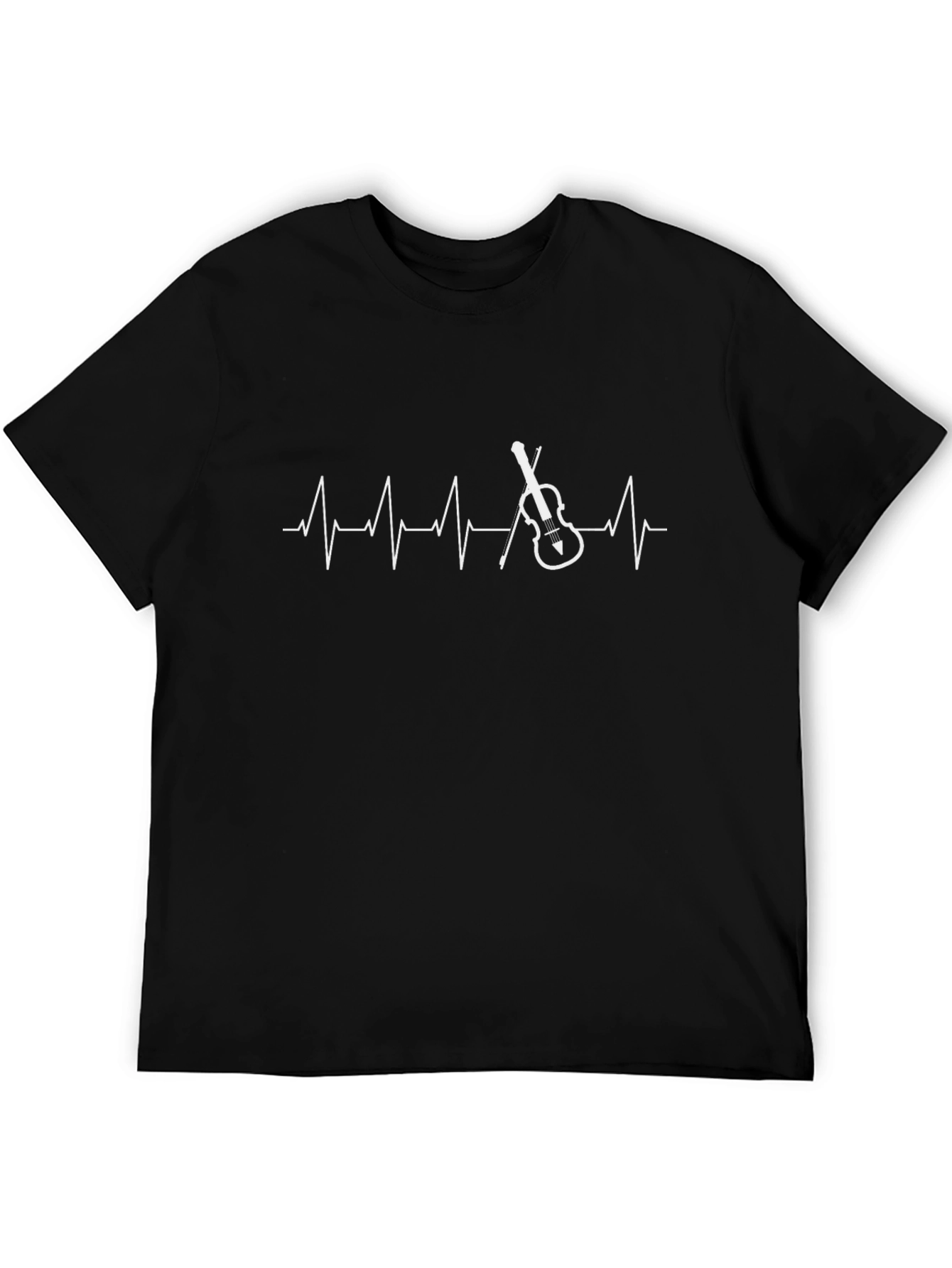 Violin Heartbeat Graphic Tee - Music Lovers Shirt