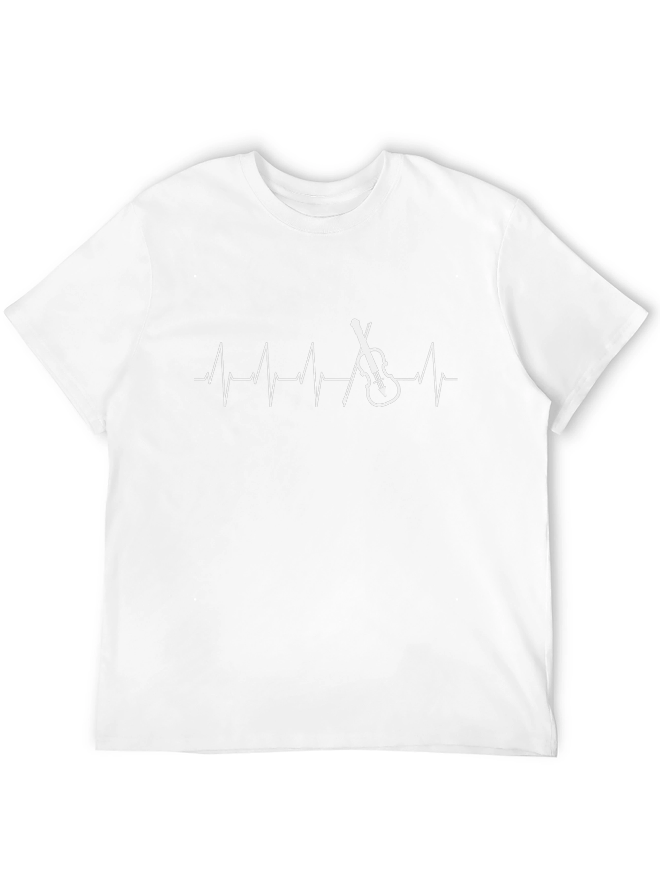 Violin Heartbeat Graphic Tee - Music Lovers Shirt