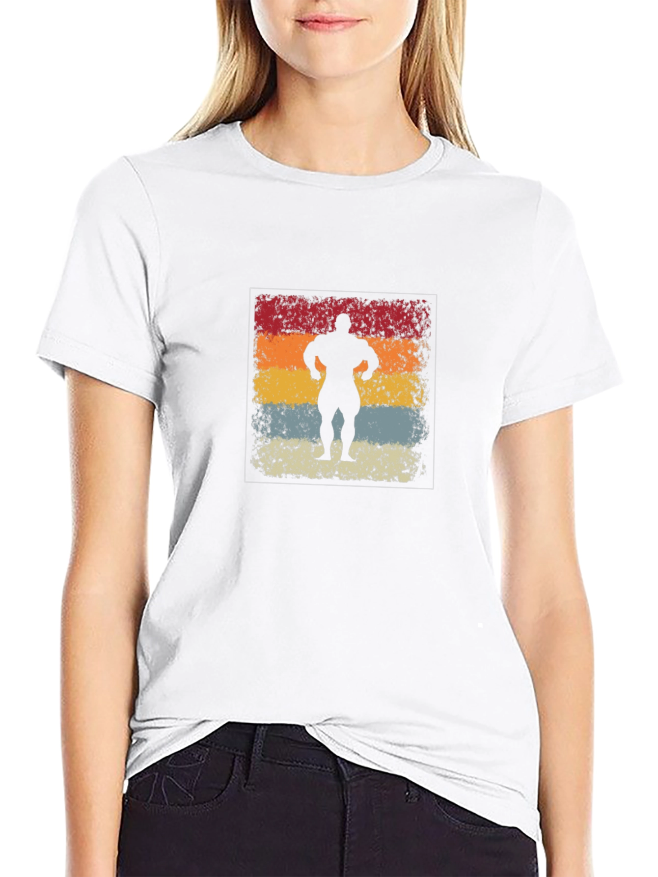 Retro Bodybuilder Graphic T-Shirt