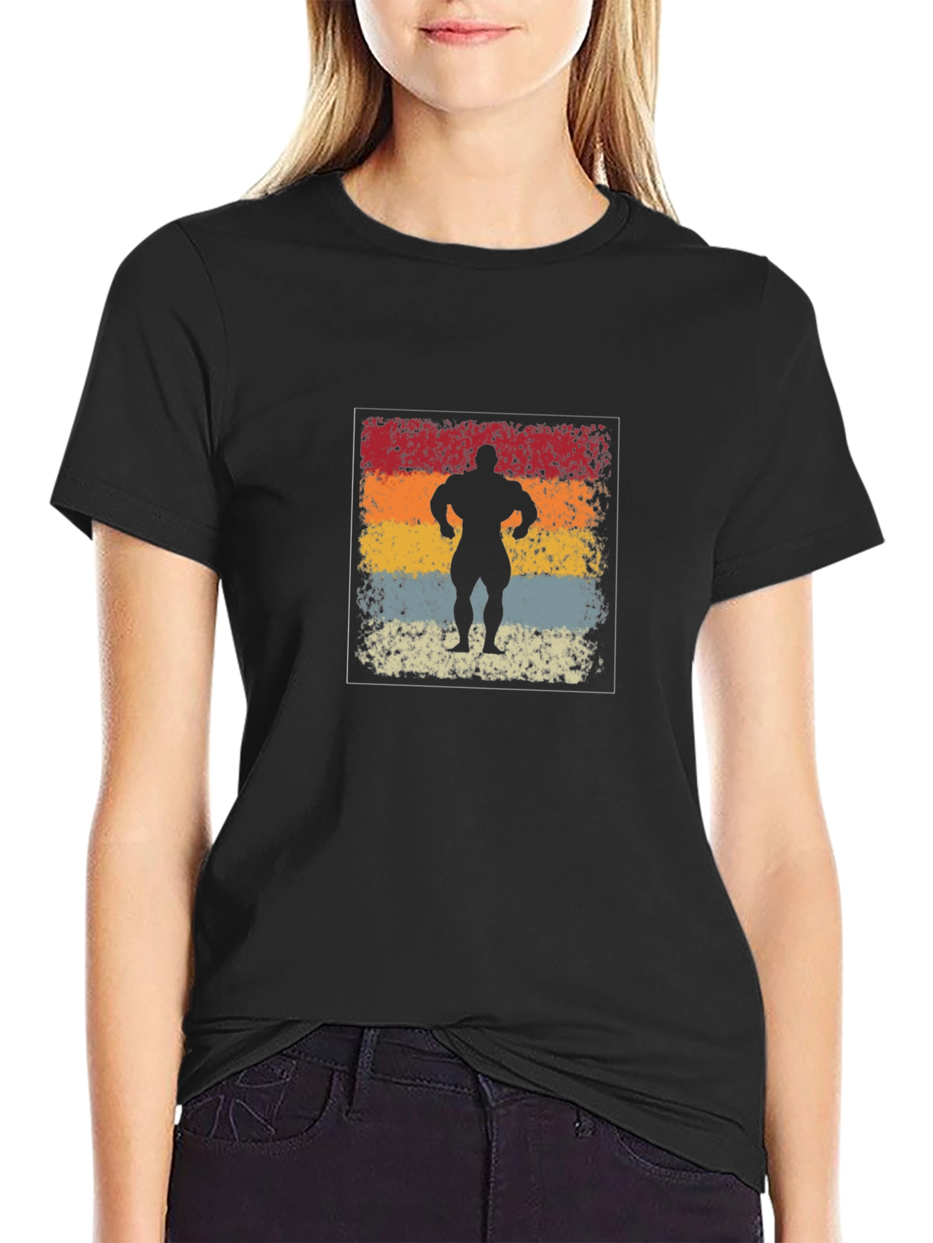 Retro Bodybuilder Graphic T-Shirt