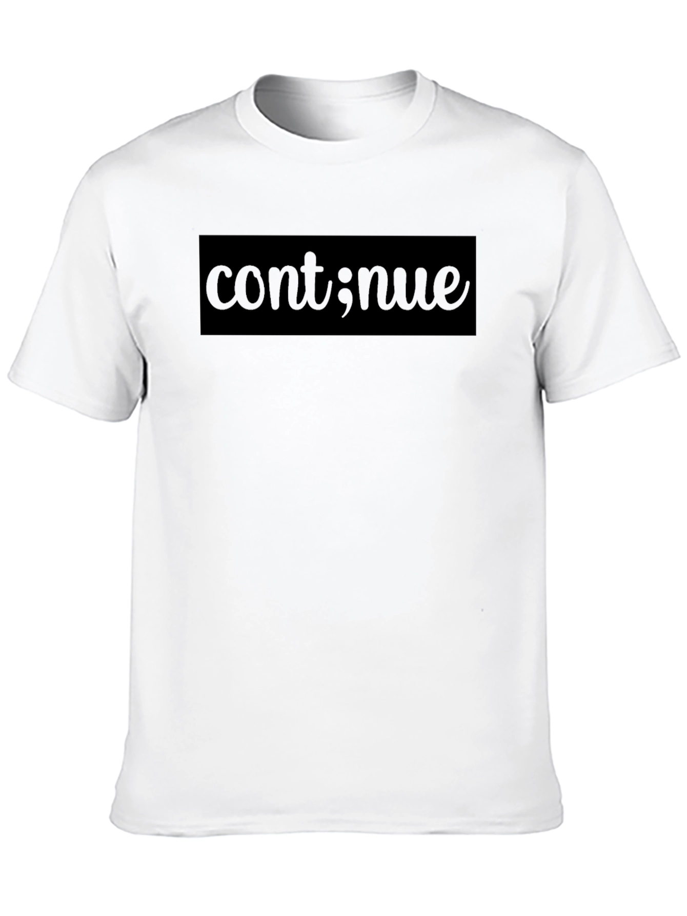 Continue Script Black T-Shirt