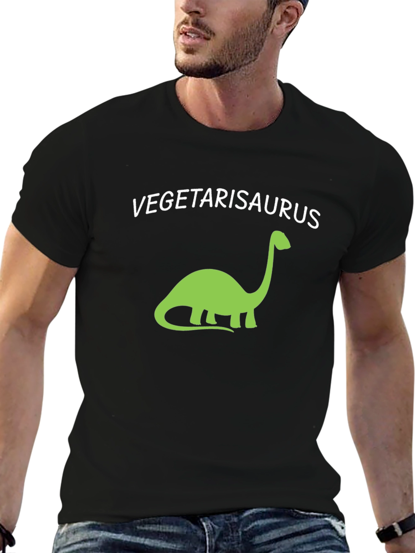 Vegetarisaurus T-Shirt - Vegan Dinosaur Tee