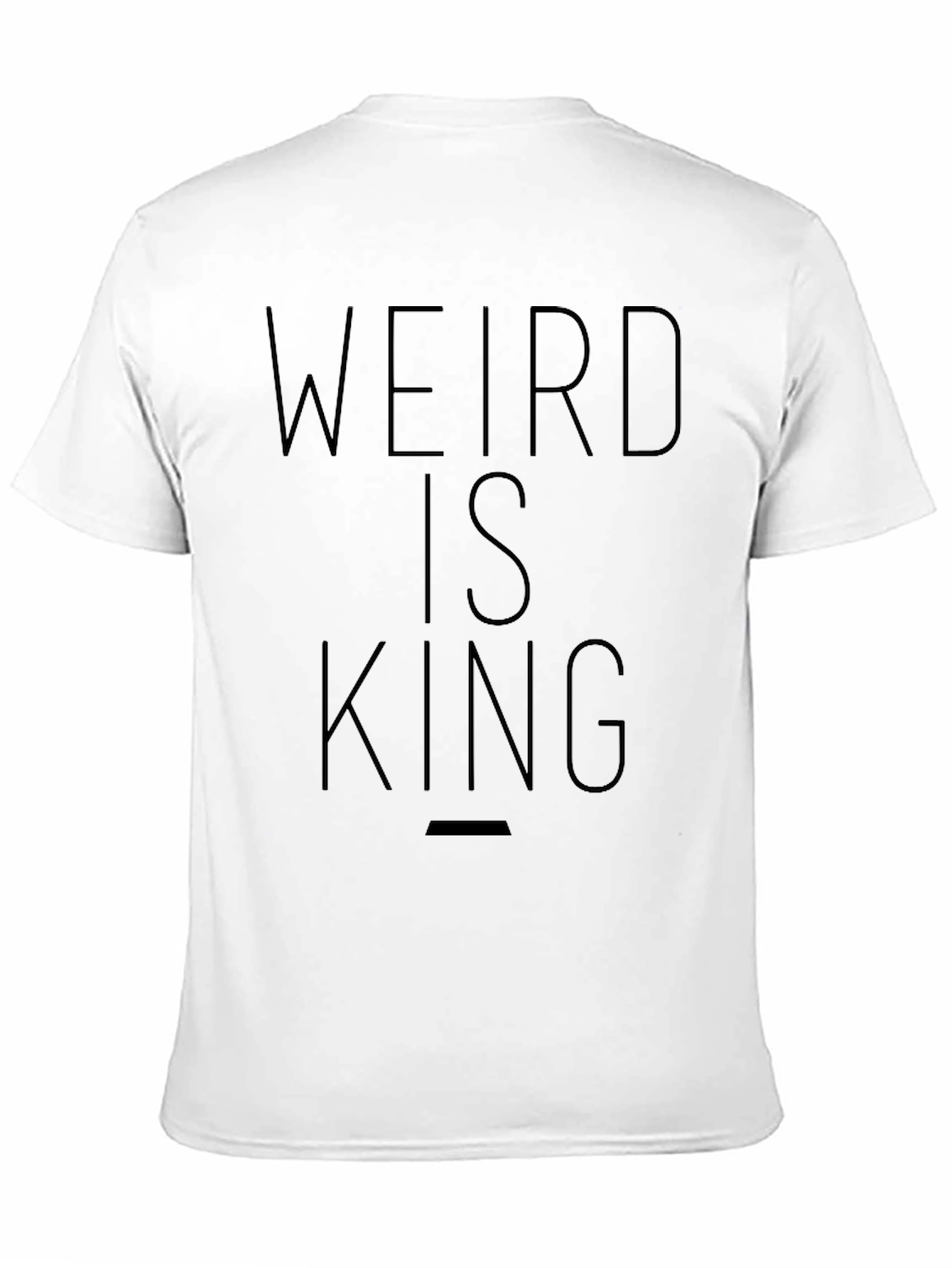 Weird is King Graphic Tee - Black