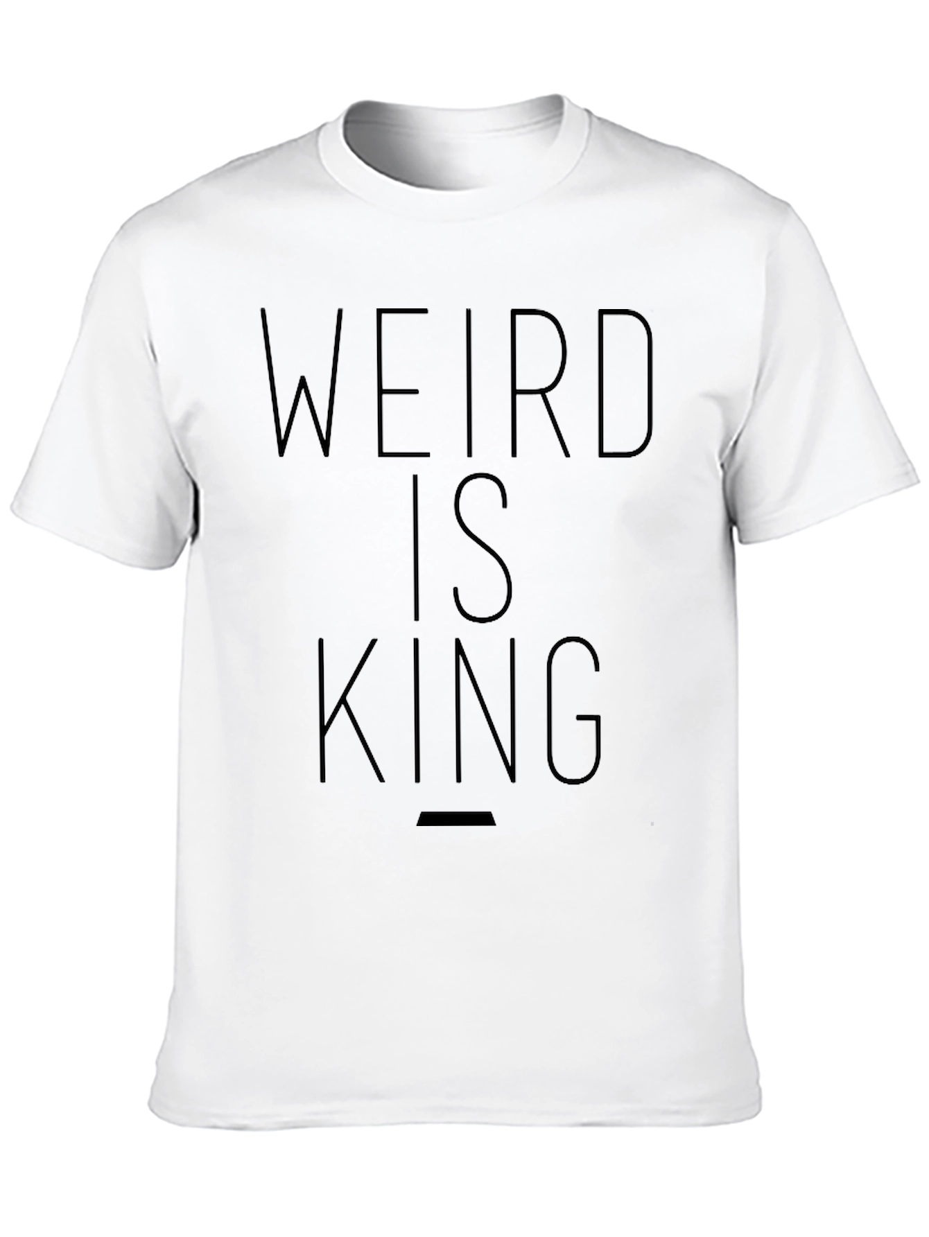 Weird is King Graphic Tee - Black