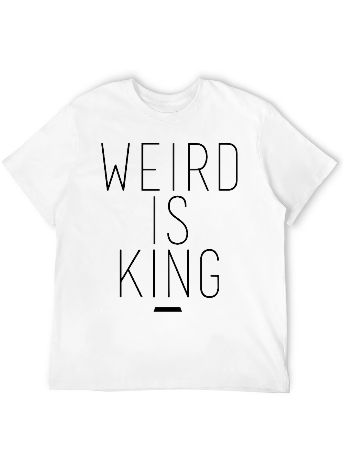 Weird is King Graphic Tee - Black