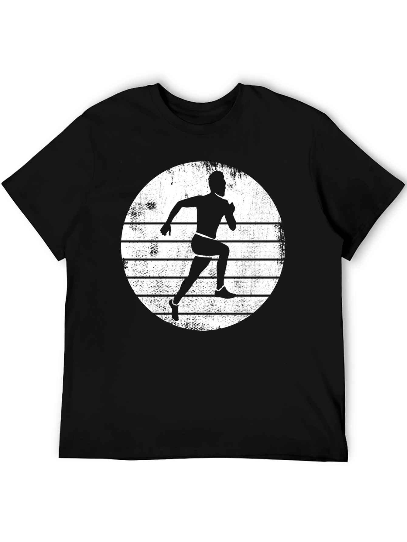 Runner Silhouette T-Shirt - Athletic Black Tee