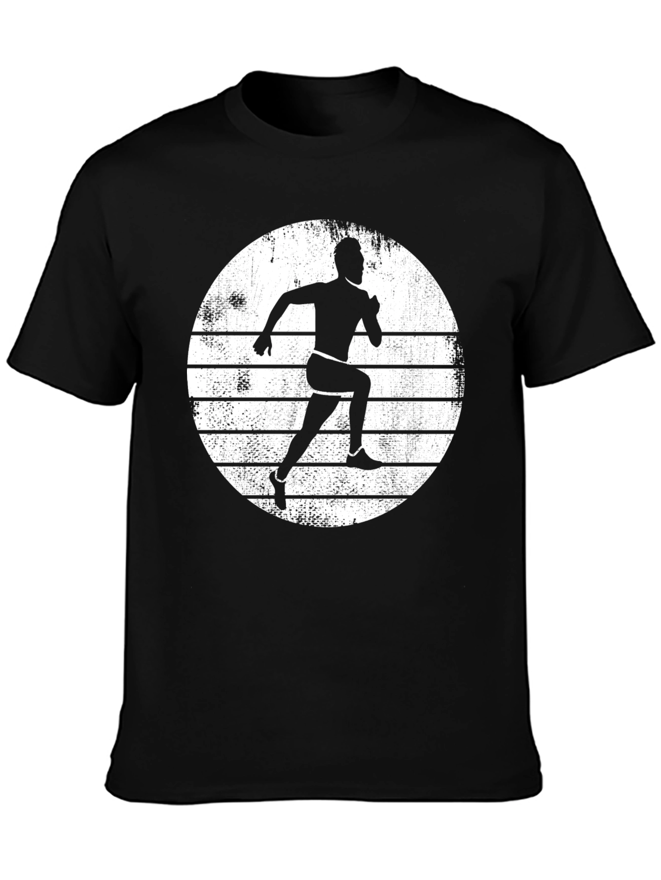 Runner Silhouette T-Shirt - Athletic Black Tee