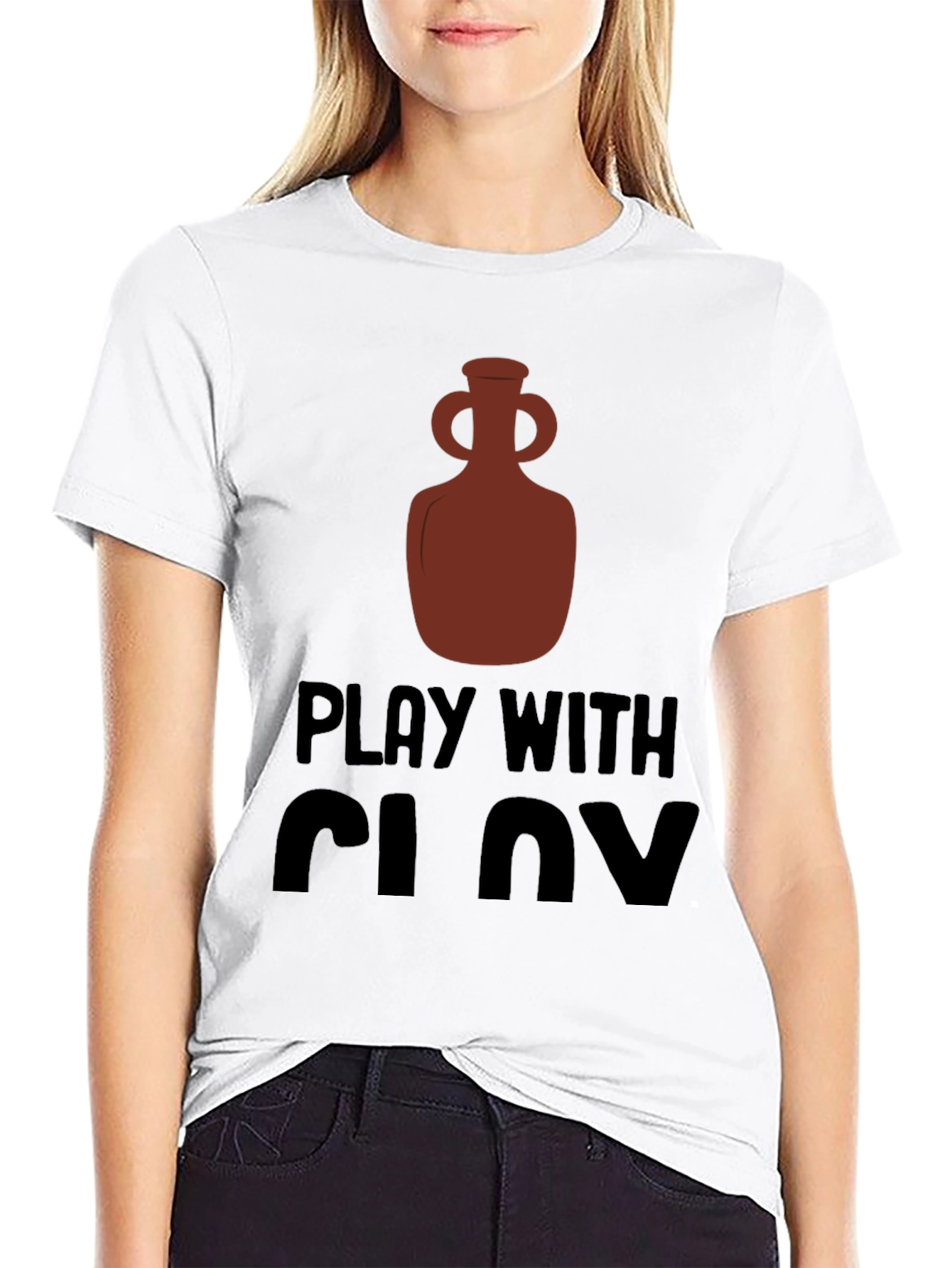 Play With Clay Graphic Tee Pottery Lover T-Shirt