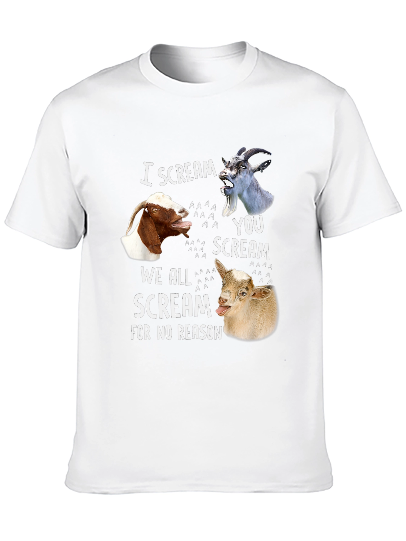 Goat Scream T-Shirt - Funny Animal Tee