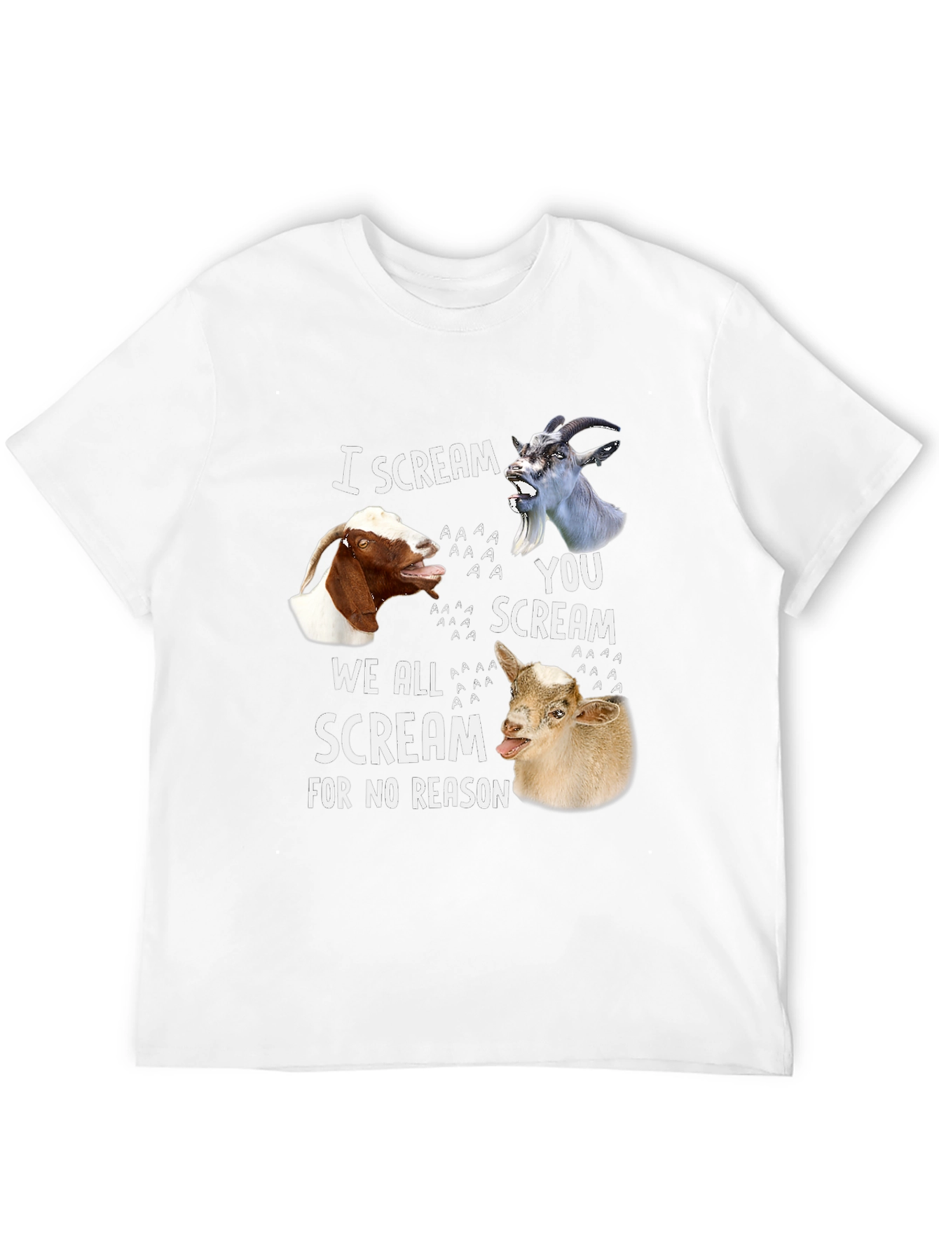 Goat Scream T-Shirt - Funny Animal Tee