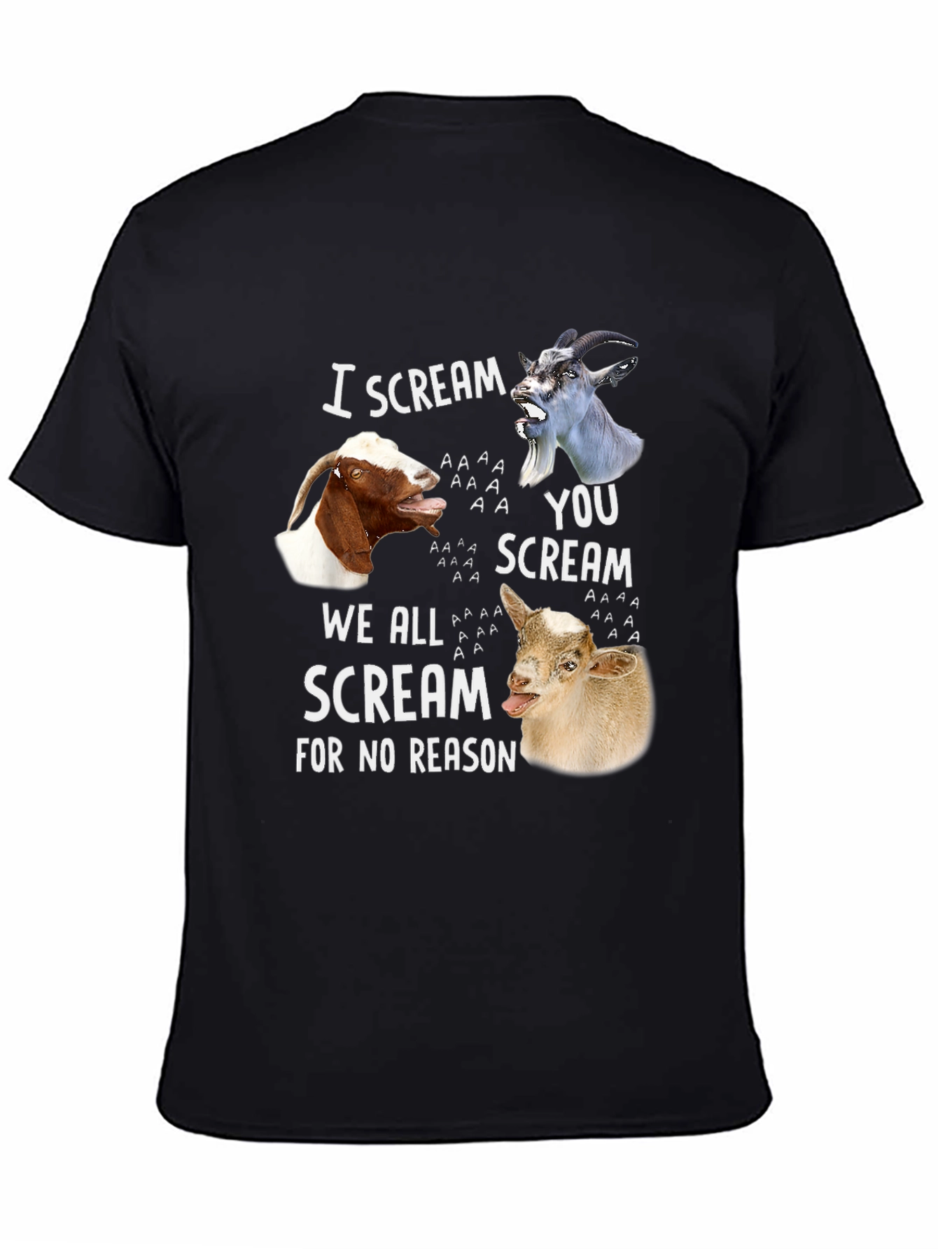 Goat Scream T-Shirt - Funny Animal Tee