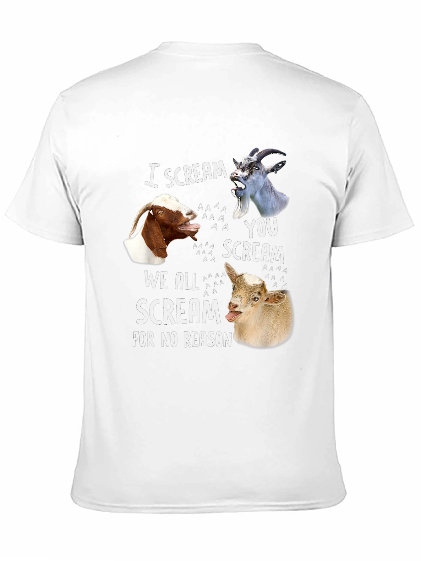Goat Scream T-Shirt - Funny Animal Tee