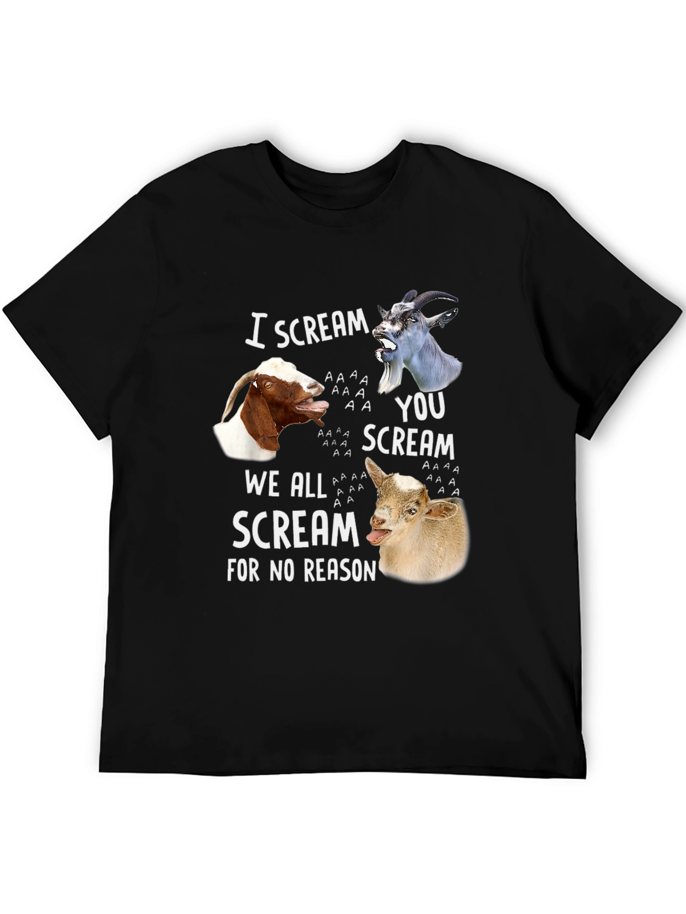 Goat Scream T-Shirt - Funny Animal Tee