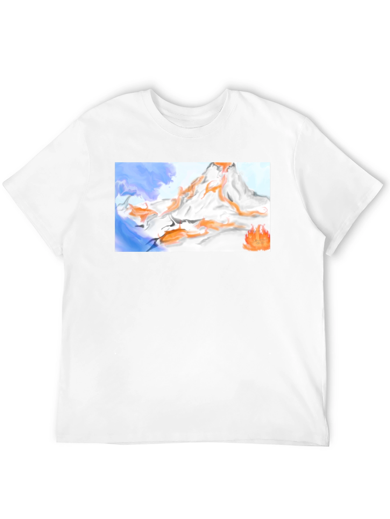 Mountain Flames Graphic Tee