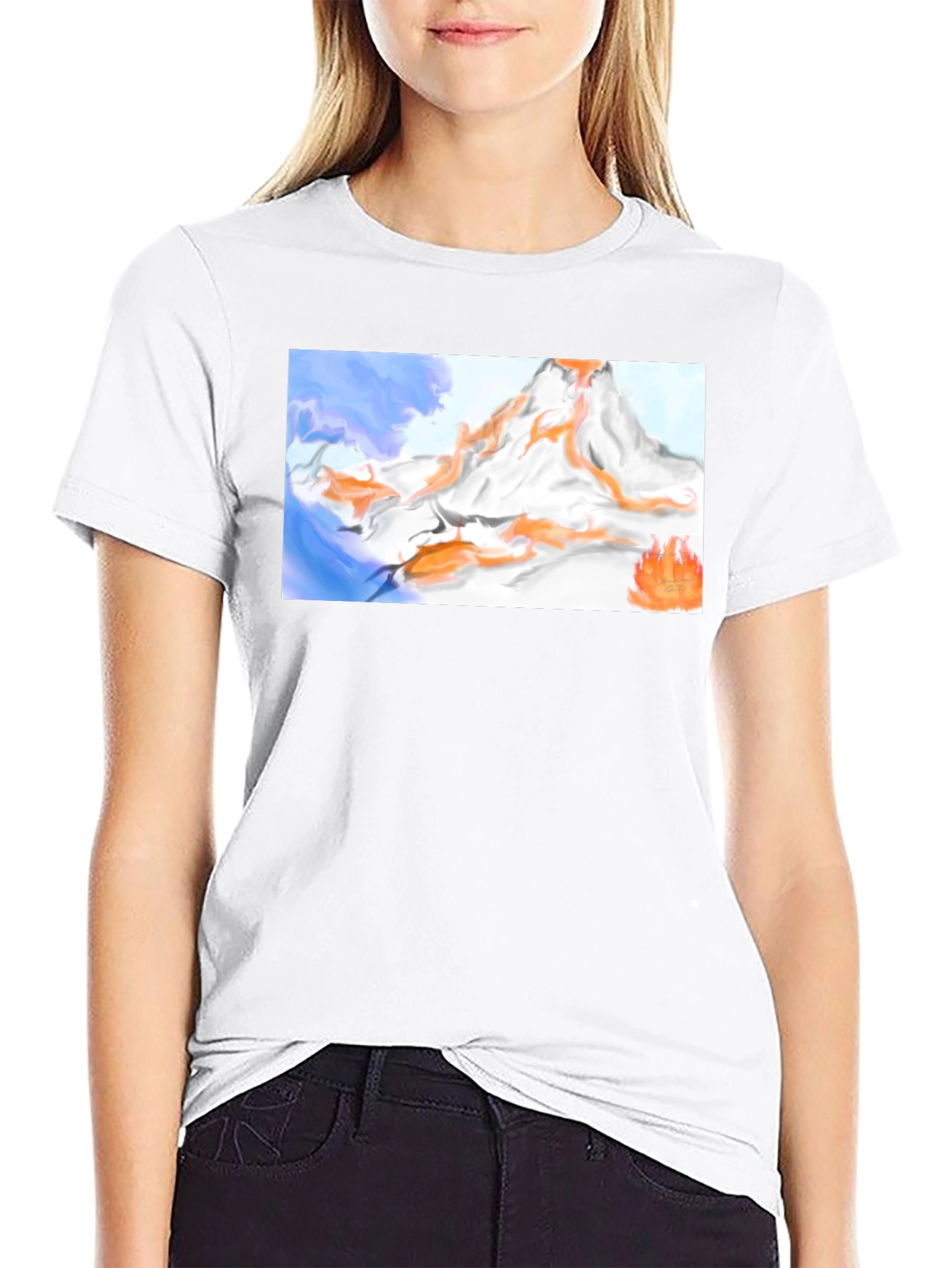 Mountain Flames Graphic Tee