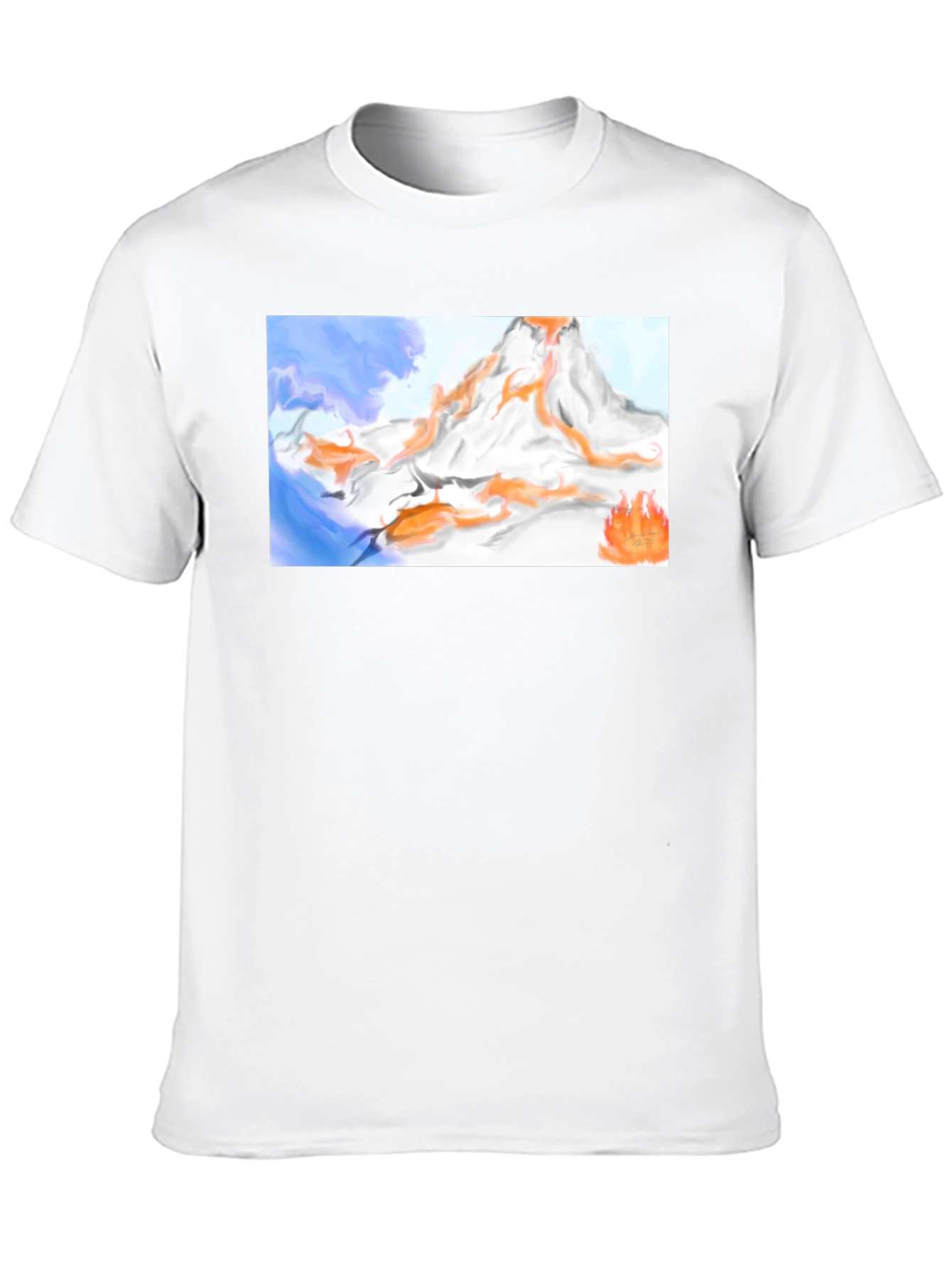 Mountain Flames Graphic Tee