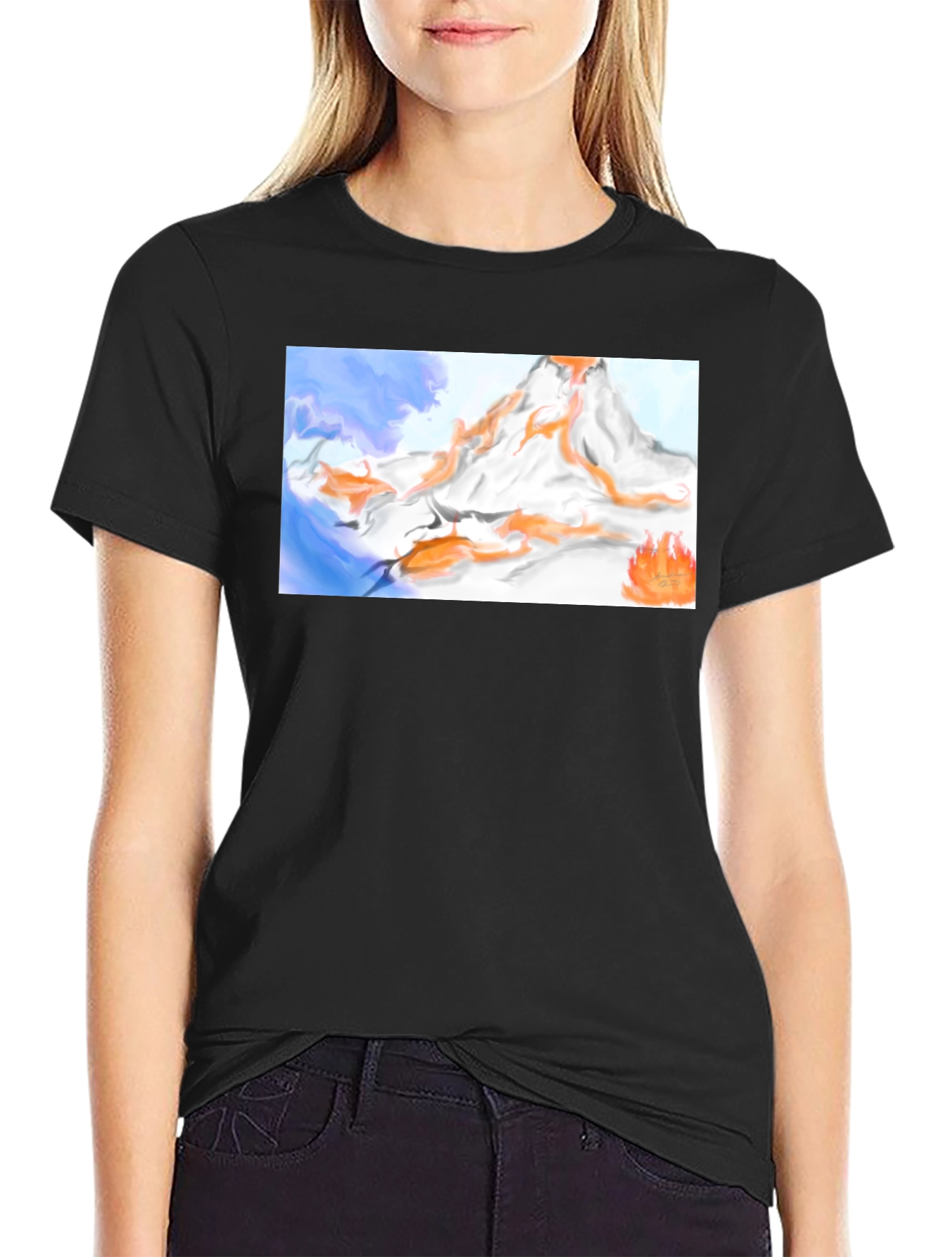 Mountain Flames Graphic Tee
