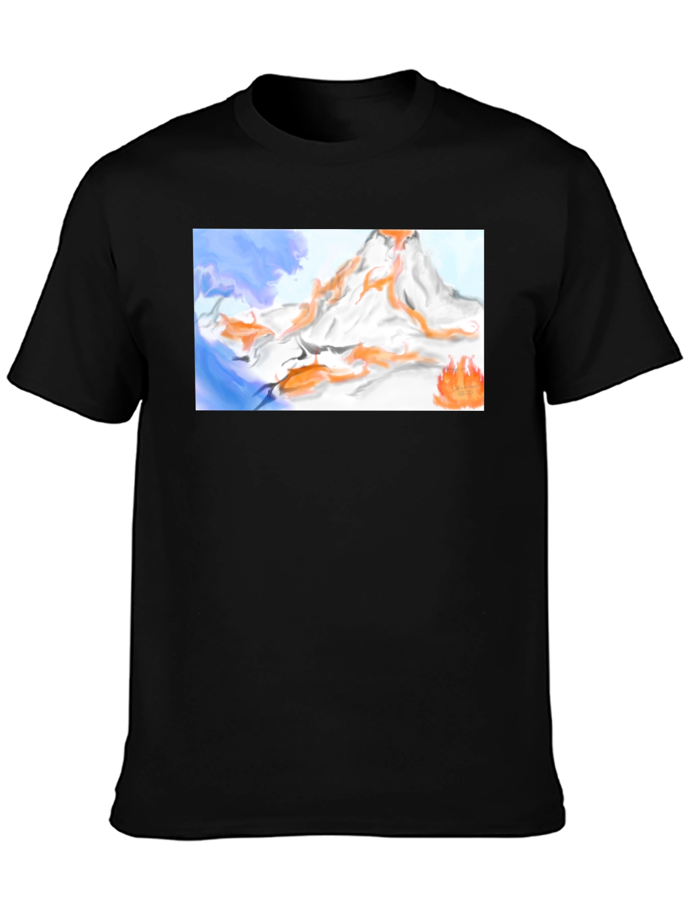Mountain Flames Graphic Tee