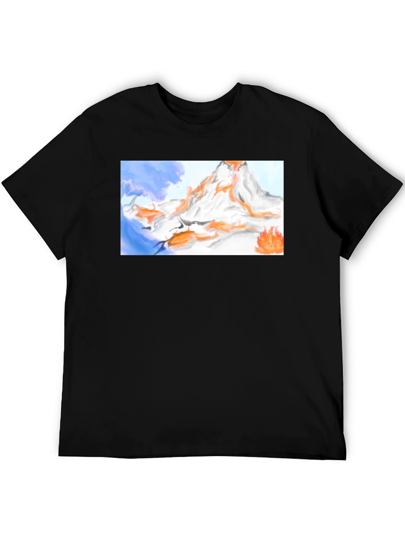 Mountain Flames Graphic Tee
