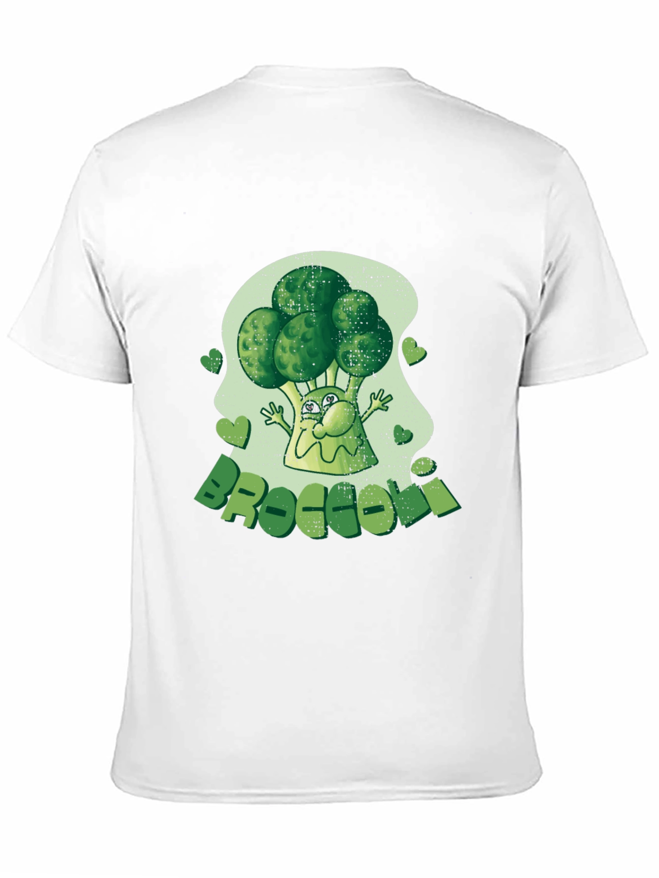 Broccoli Cartoon Graphic Tee - Fun Foodie Fashion!