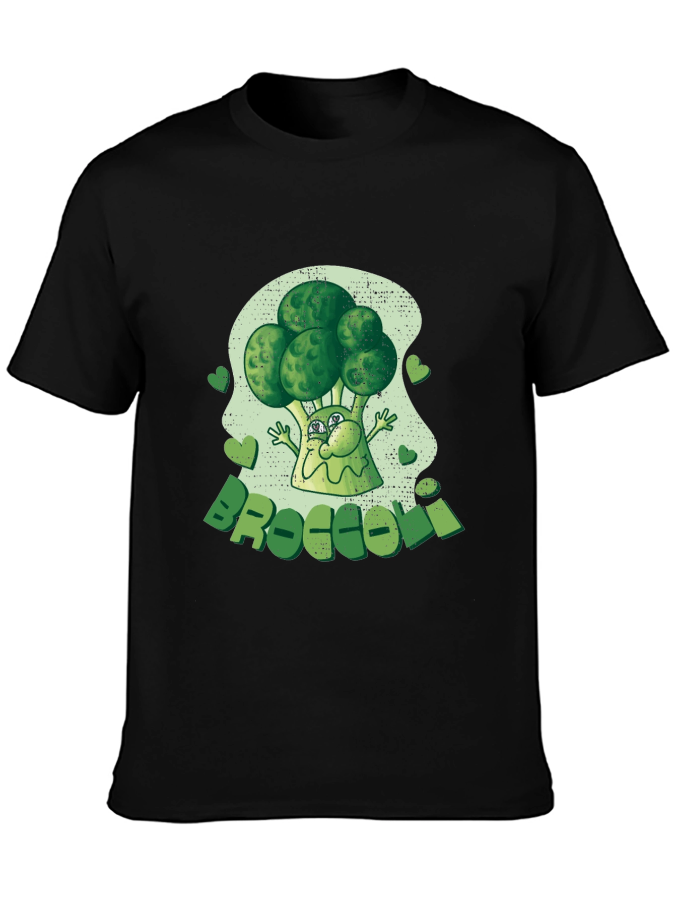 Broccoli Cartoon Graphic Tee - Fun Foodie Fashion!