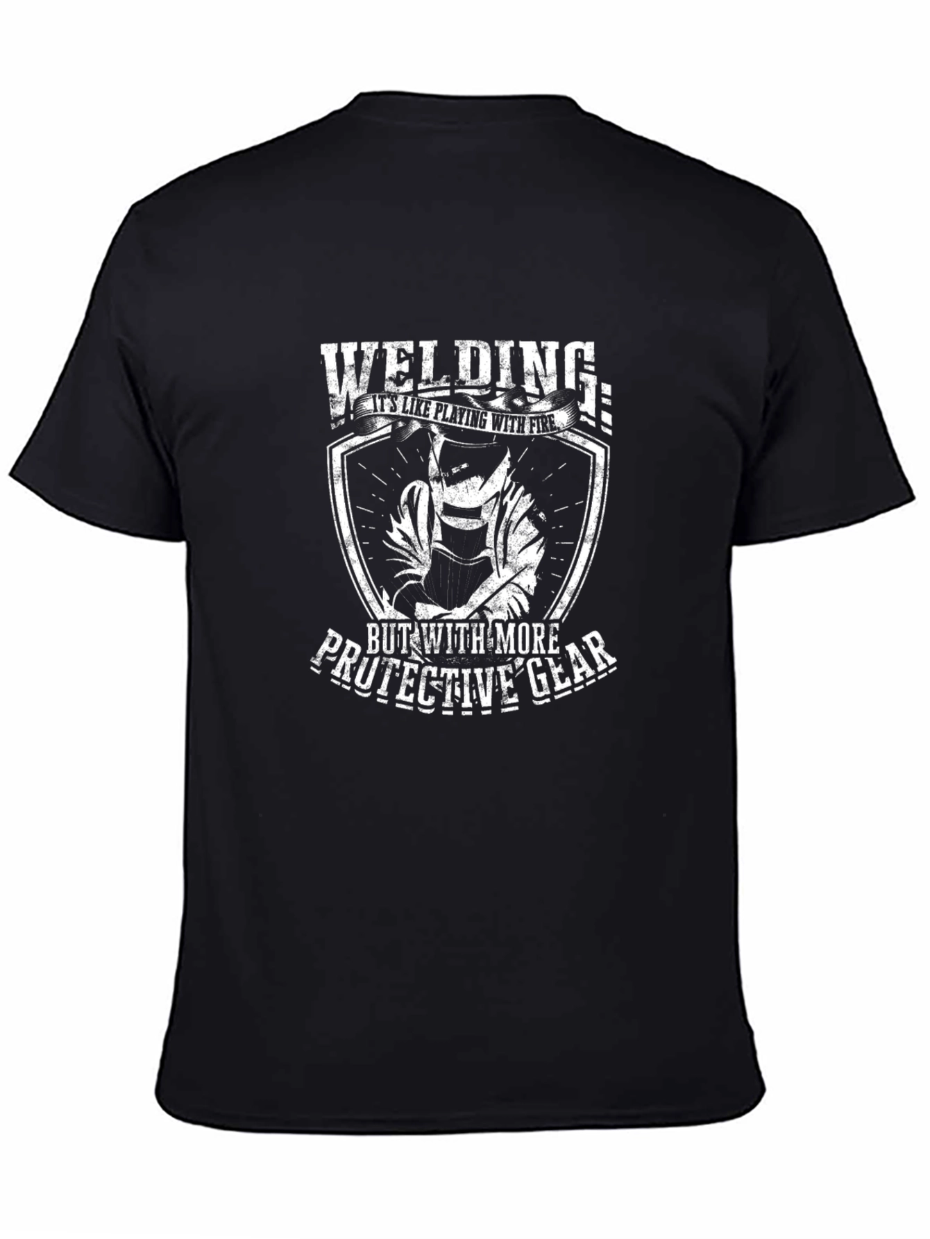 Welding Protective Gear Black T-Shirt