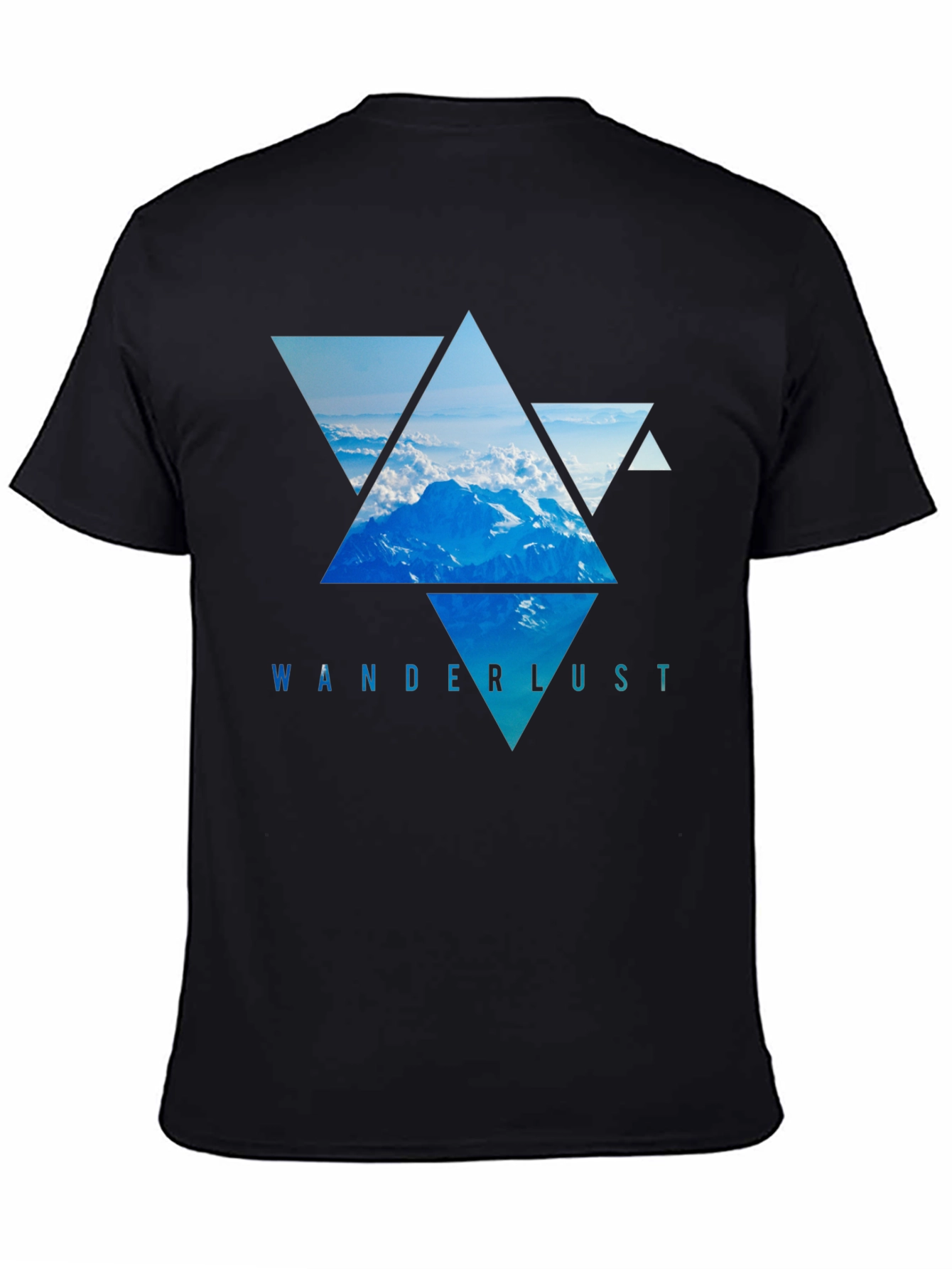 Wanderlust Mountain Triangle Graphic Tee
