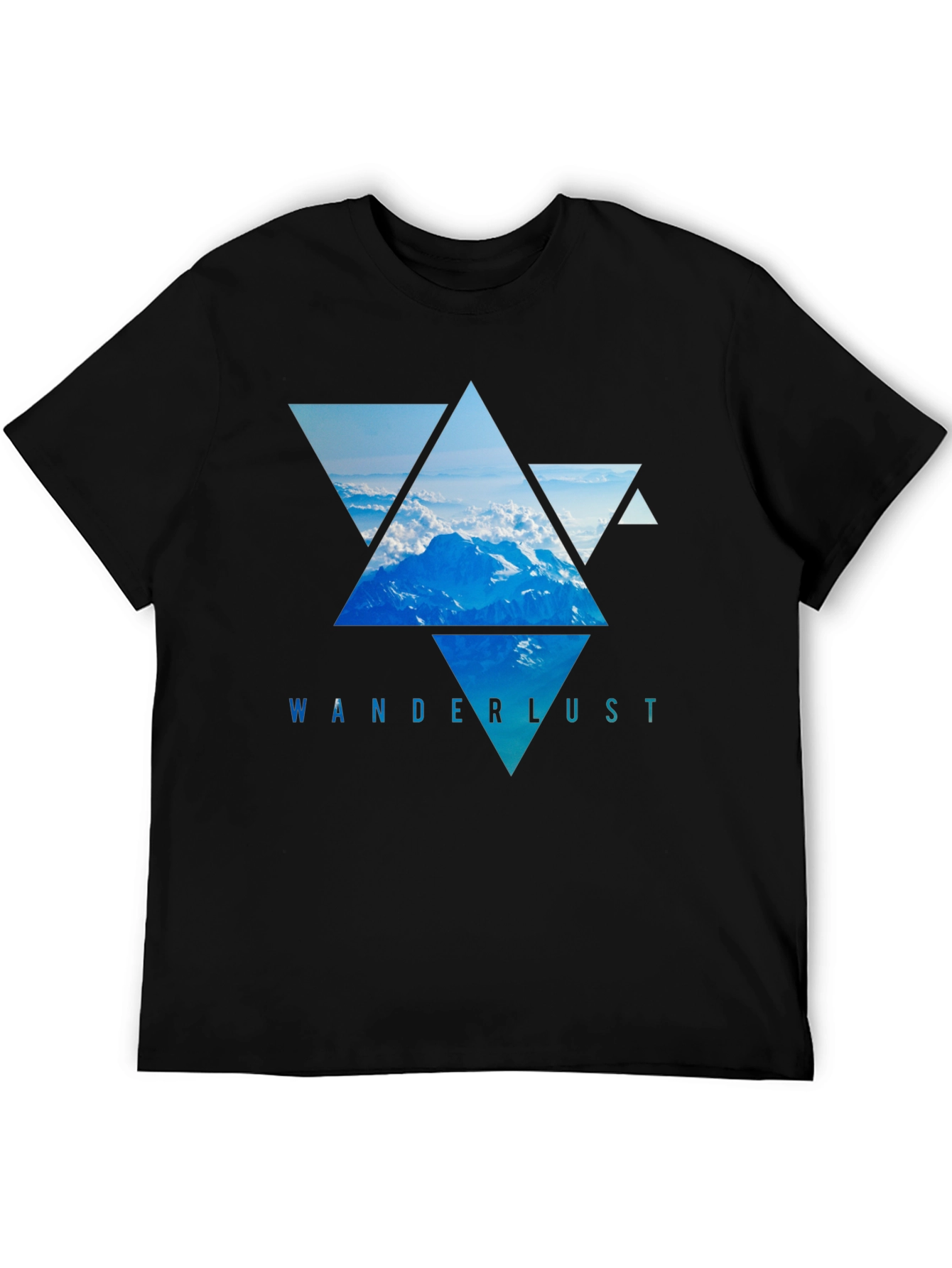 Wanderlust Mountain Triangle Graphic Tee