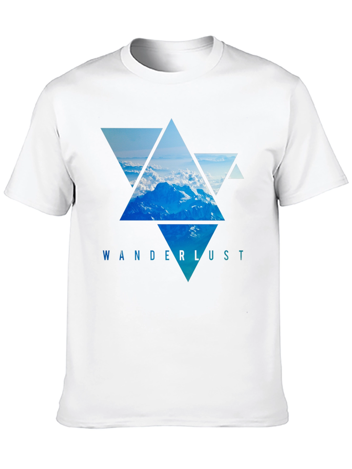 Wanderlust Mountain Triangle Graphic Tee