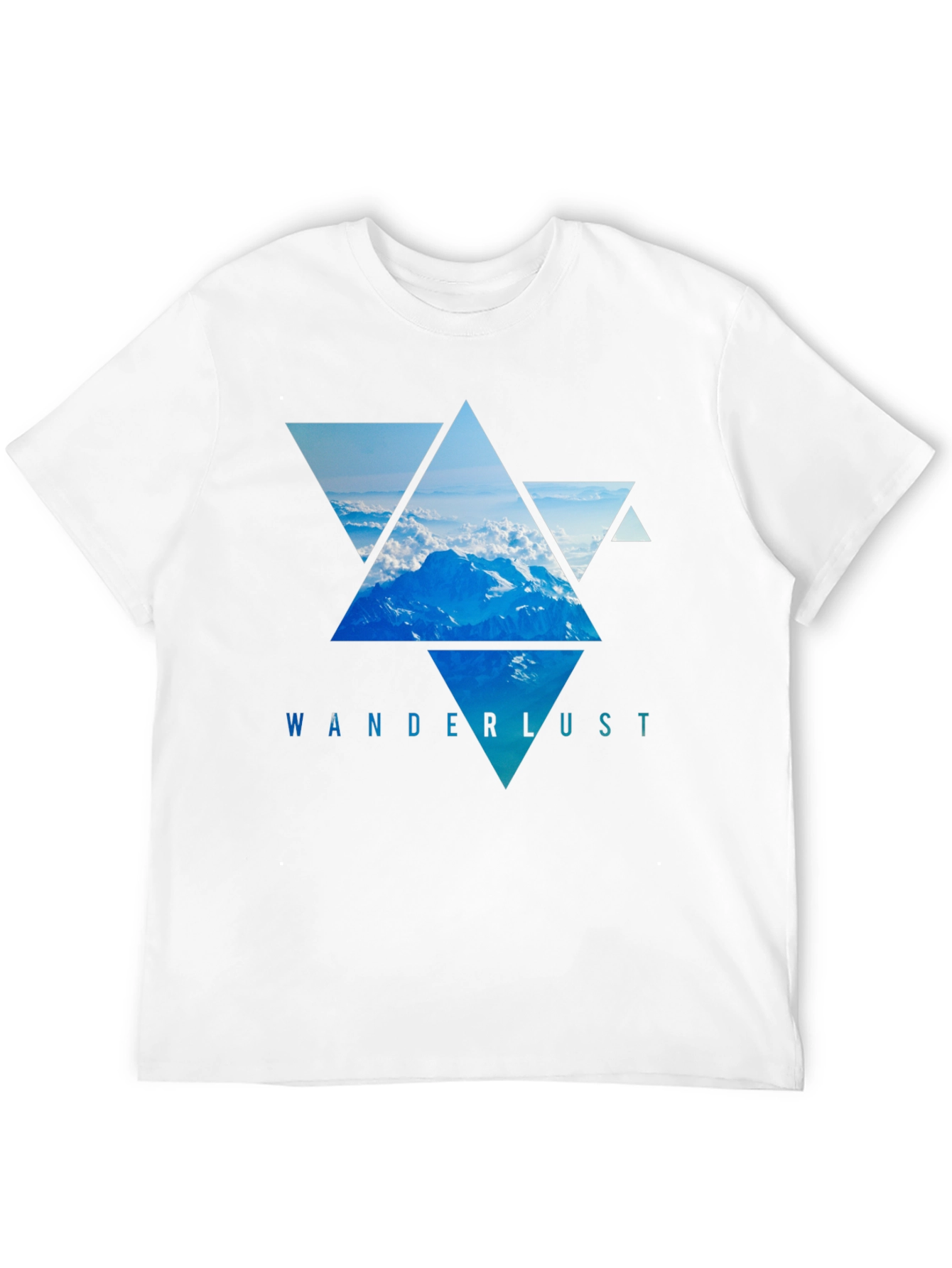 Wanderlust Mountain Triangle Graphic Tee