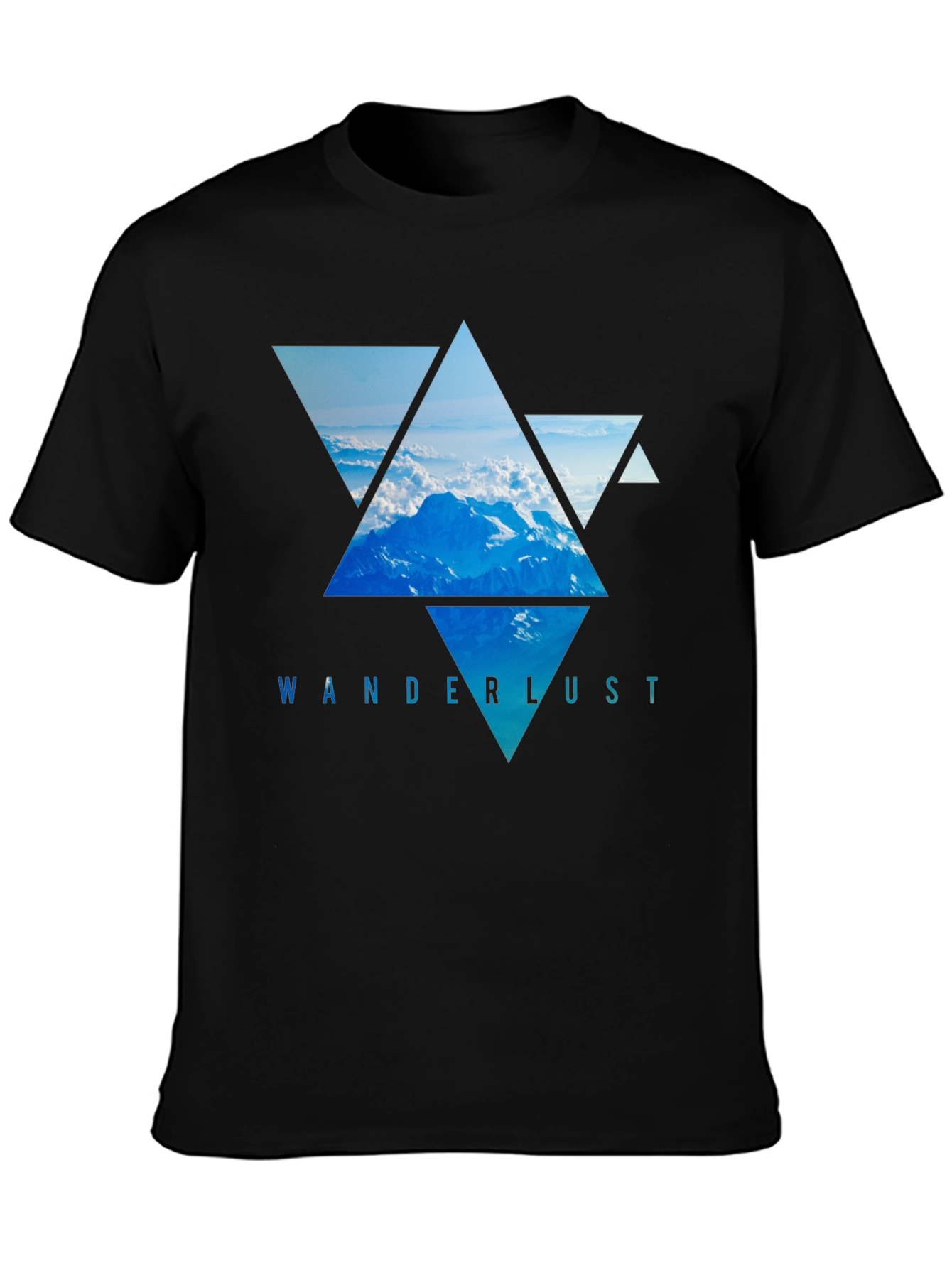 Wanderlust Mountain Triangle Graphic Tee