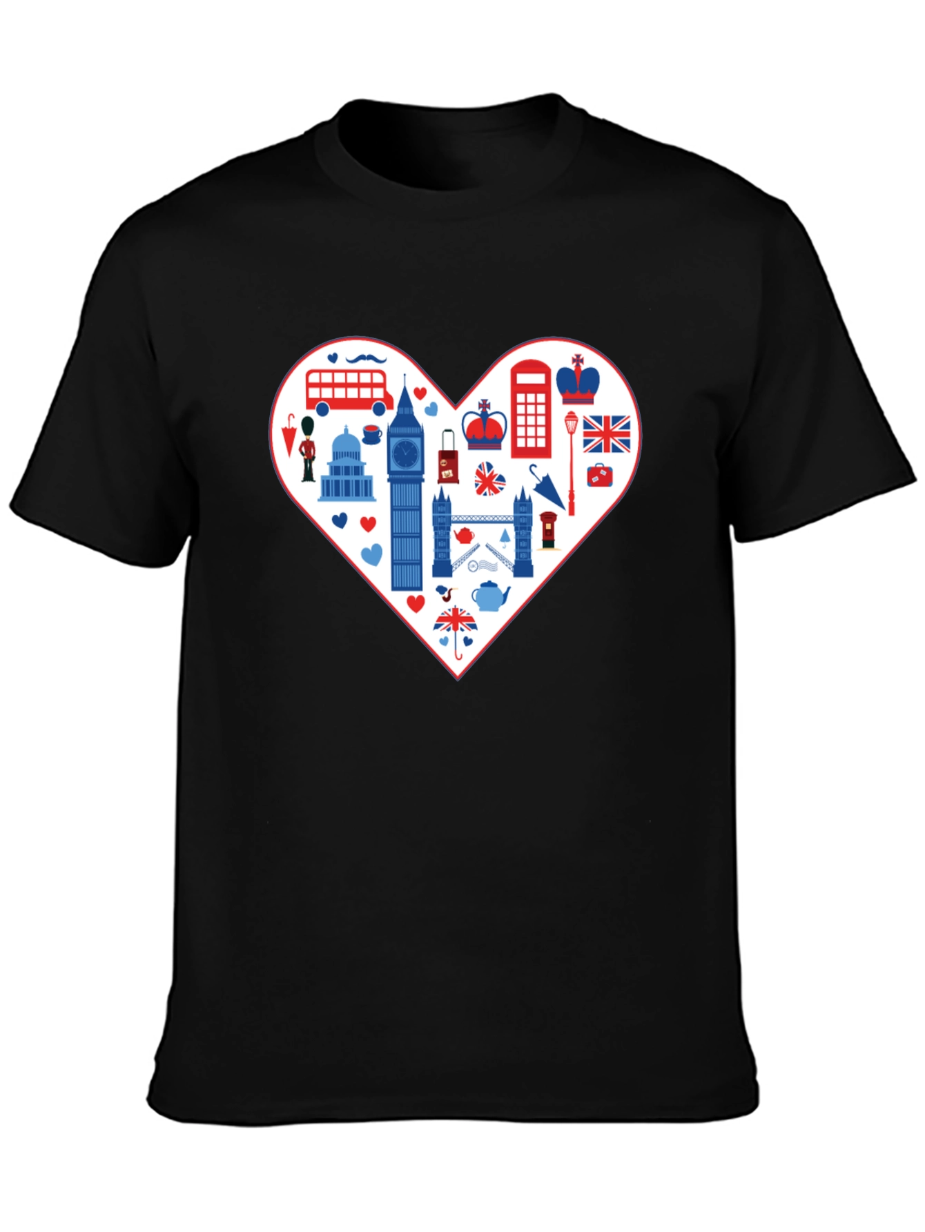 London Love Tee: Heart of Britain Graphic T-Shirt