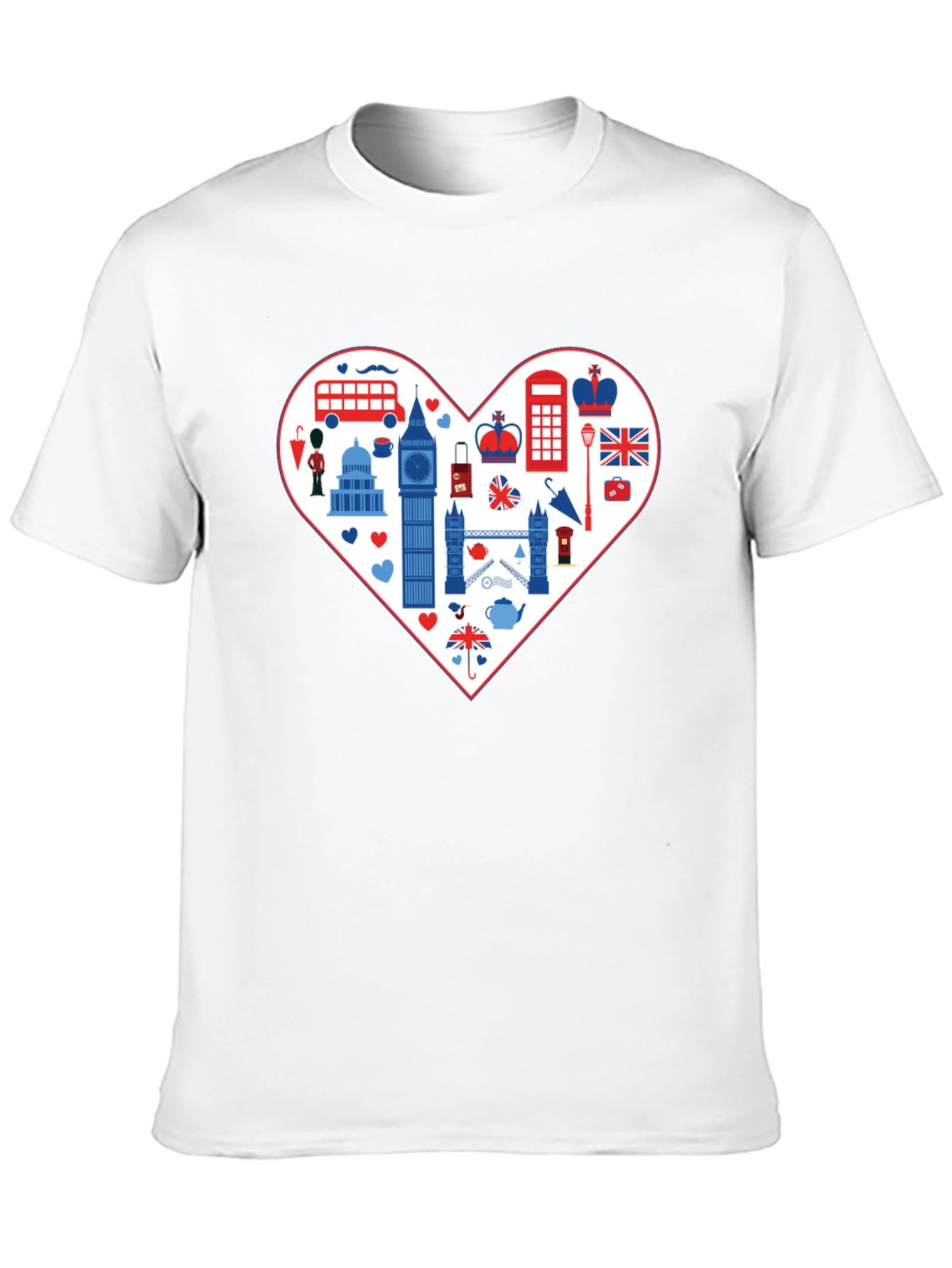 London Love Tee: Heart of Britain Graphic T-Shirt