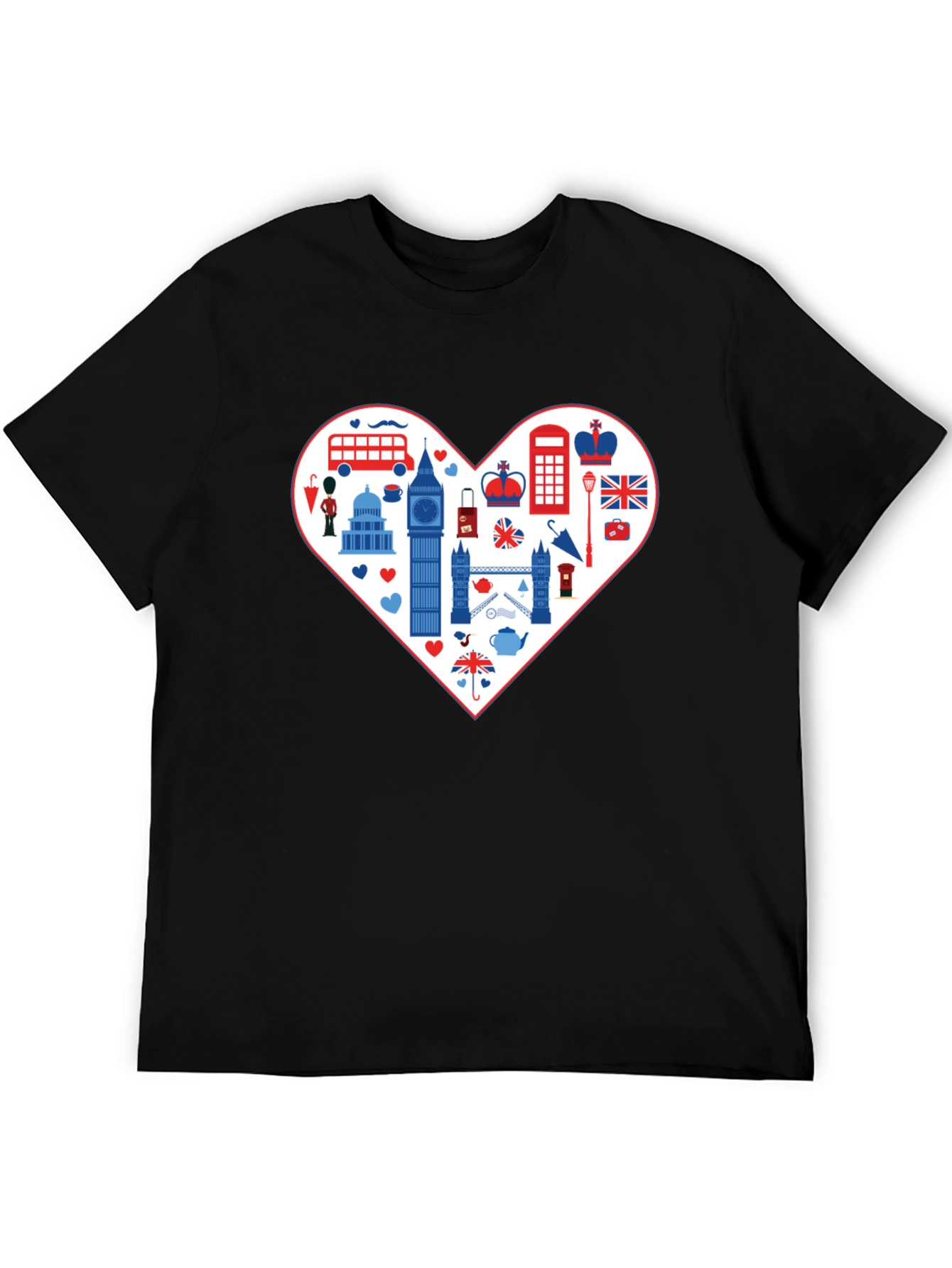 London Love Tee: Heart of Britain Graphic T-Shirt