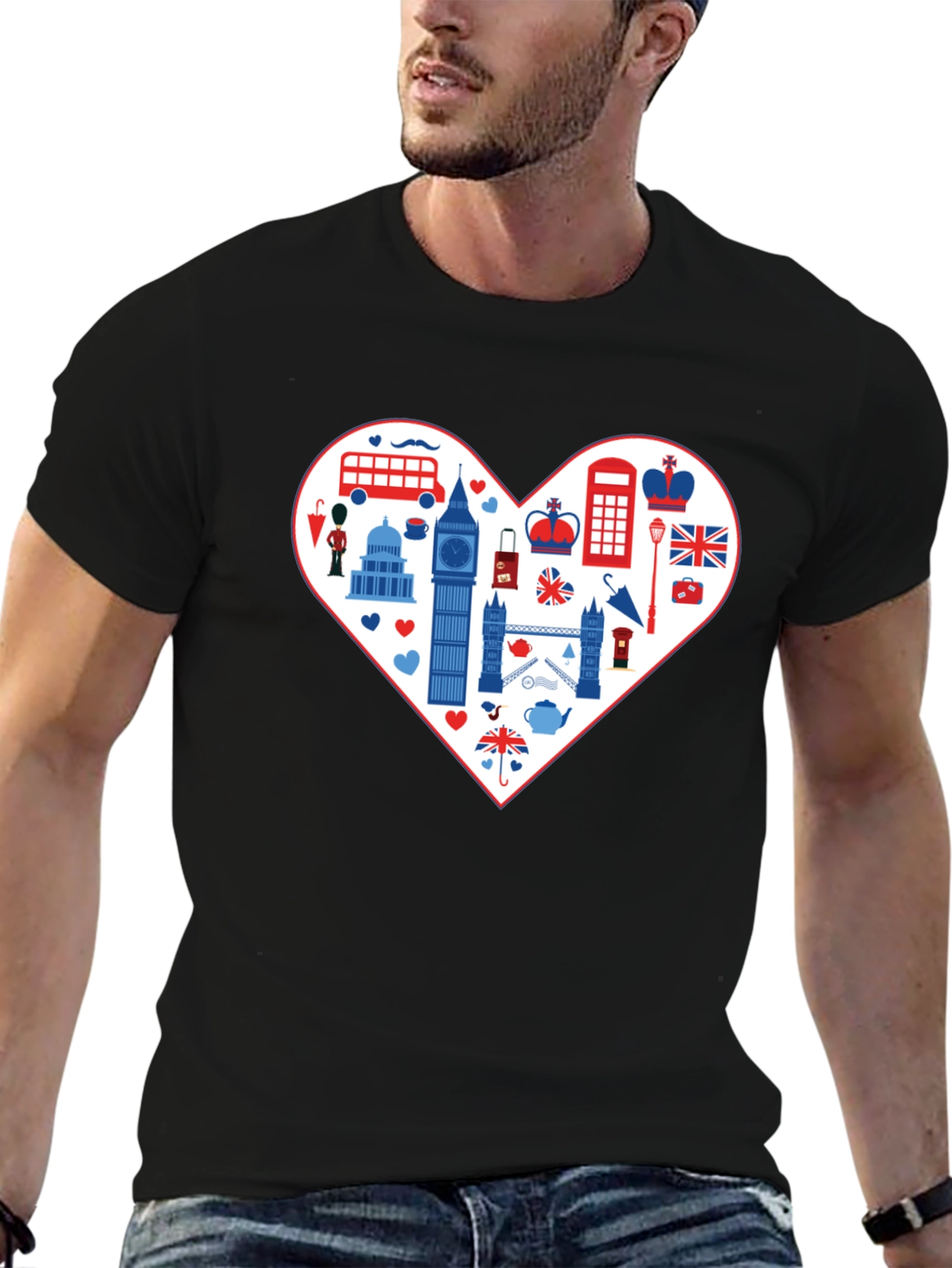 London Love Tee: Heart of Britain Graphic T-Shirt