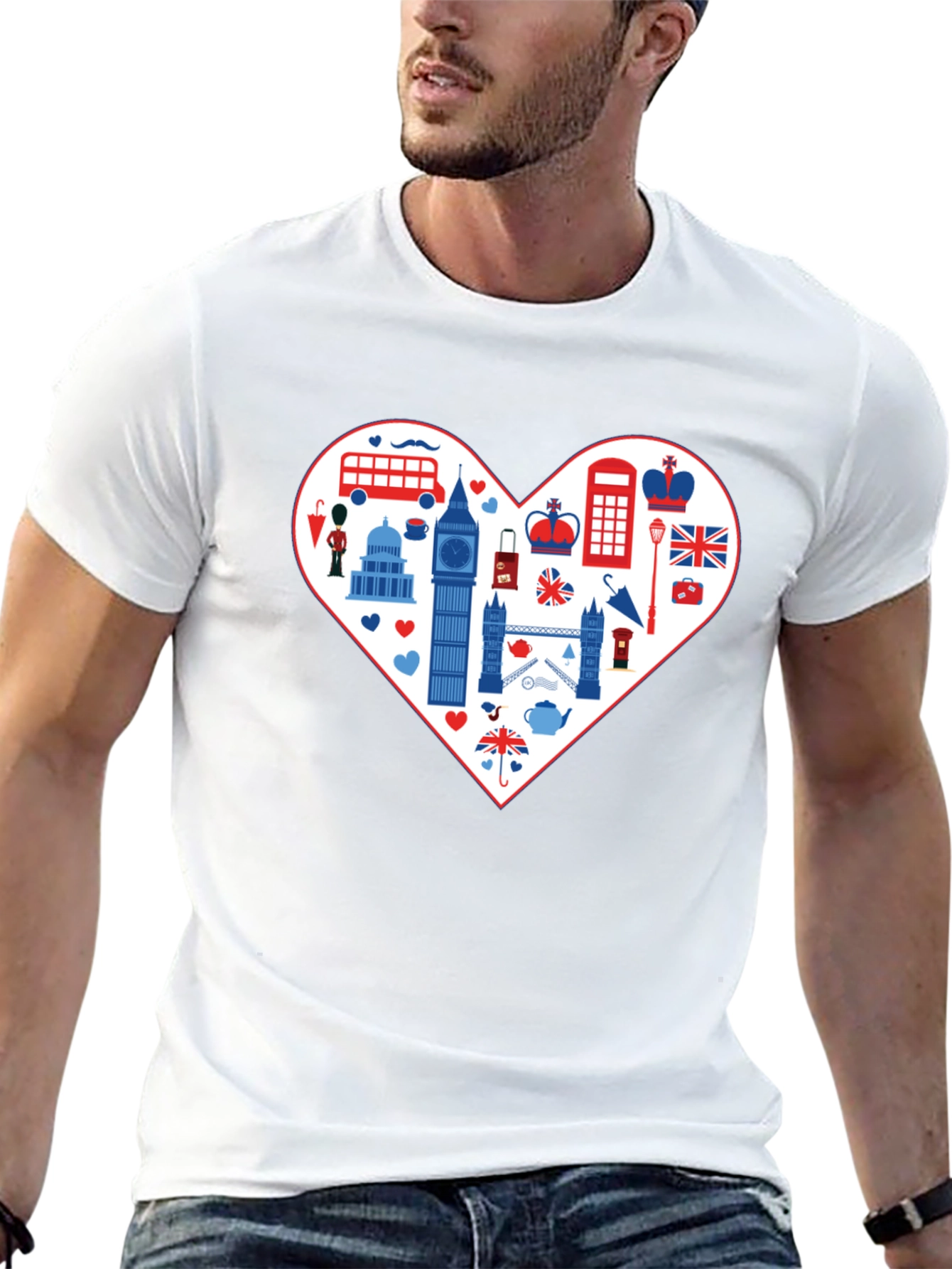 London Love Tee: Heart of Britain Graphic T-Shirt