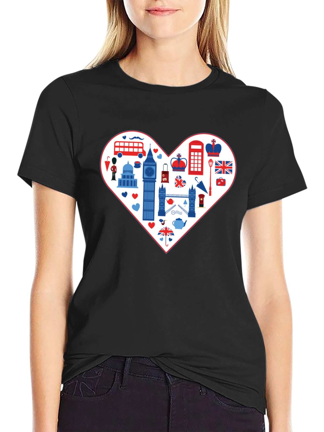 London Love Tee: Heart of Britain Graphic T-Shirt