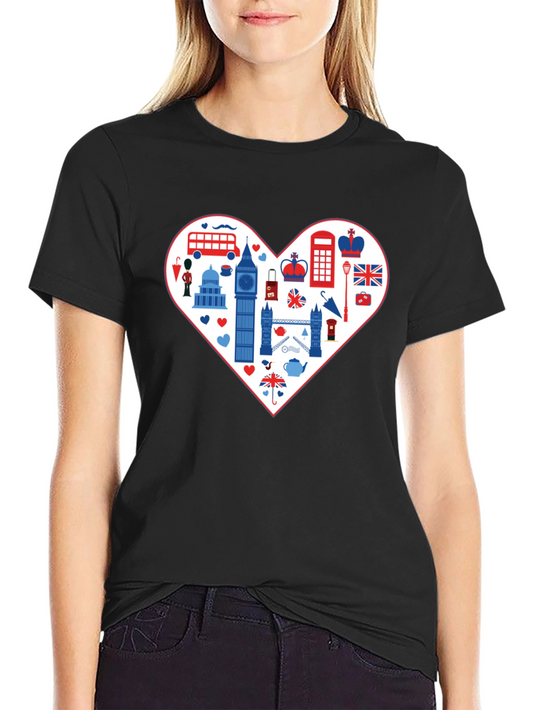 London Love Tee: Heart of Britain Graphic T-Shirt