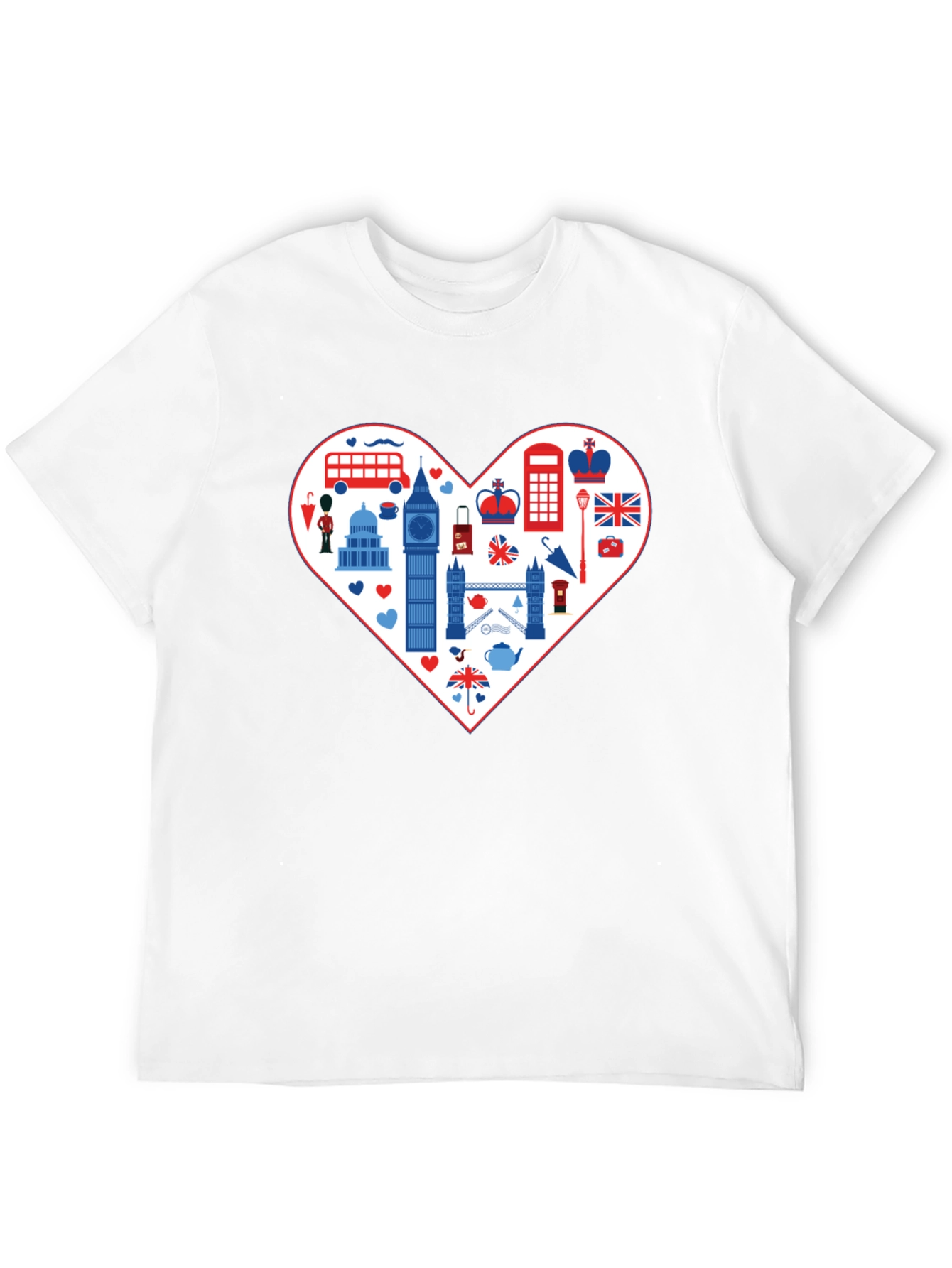 London Love Tee: Heart of Britain Graphic T-Shirt
